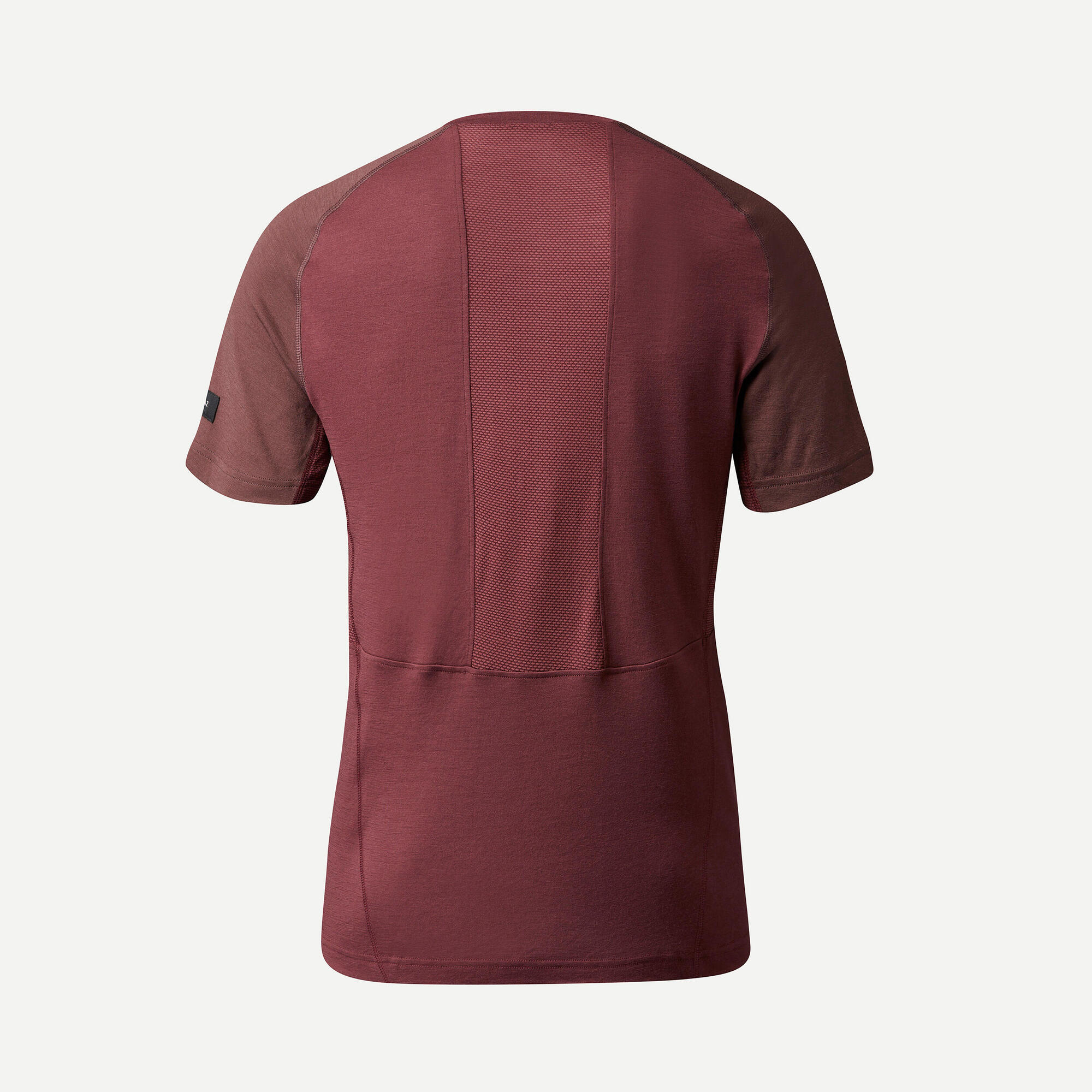 Forclaz Men's MT500 Merino Wool T-Shirt - Breathable & Odor-Resistant Hiking & Travel Base Layer for Outdoor Adventures