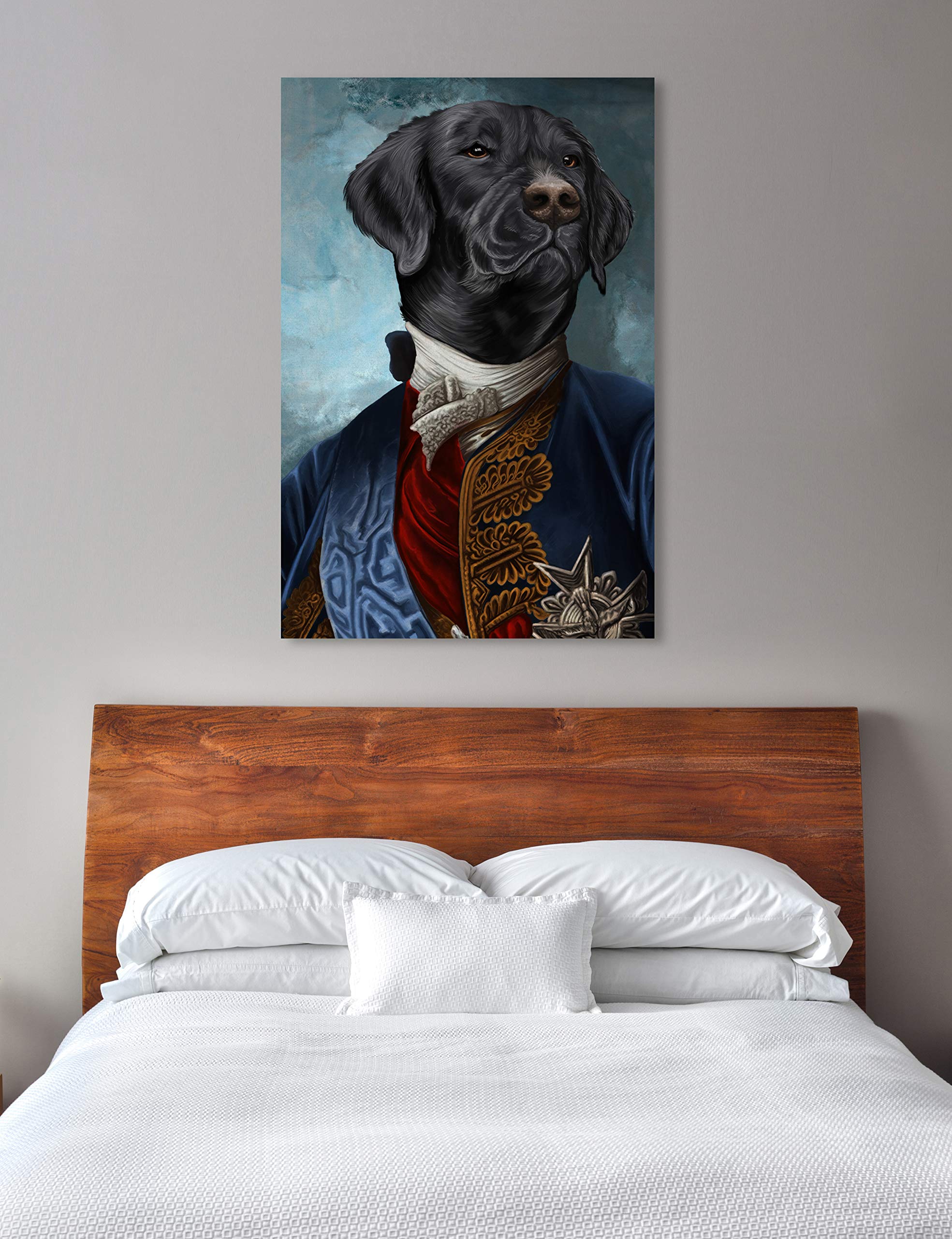 Gentleman Lab Wall Art Canvas Print - 16x24 Inches Blue & Black Animal Artwork by Oliver Gal Artist Co. - Perfect for Living Room, Bedroom & Office Décor
