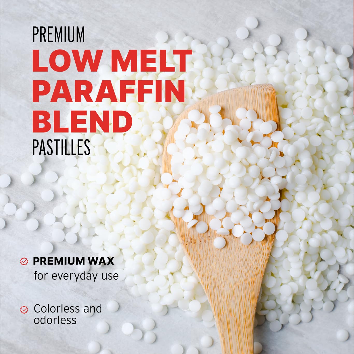 Premium Paraffin Wax for Candle Making - 10 lb Pack of Easy-Melt Wax Pastilles (127°F Melt Point) - Ideal for DIY Candles, Home Fragrance & Craft Projects