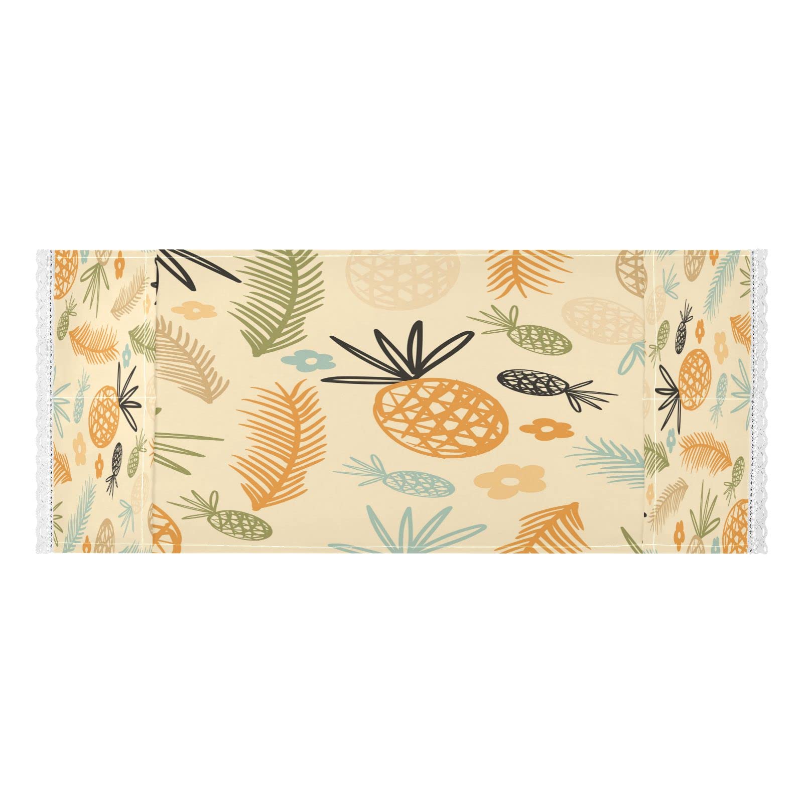 Kigai Pineapple Flowers Washing Machine Cover - Top Load Washer Dryer Fabric Protector with Storage Bags | Dust Proof Appliance Cover for Refrigerator, Oven & Home Appliances | Perfect for Laundry Room, Kitchen & Household Use
