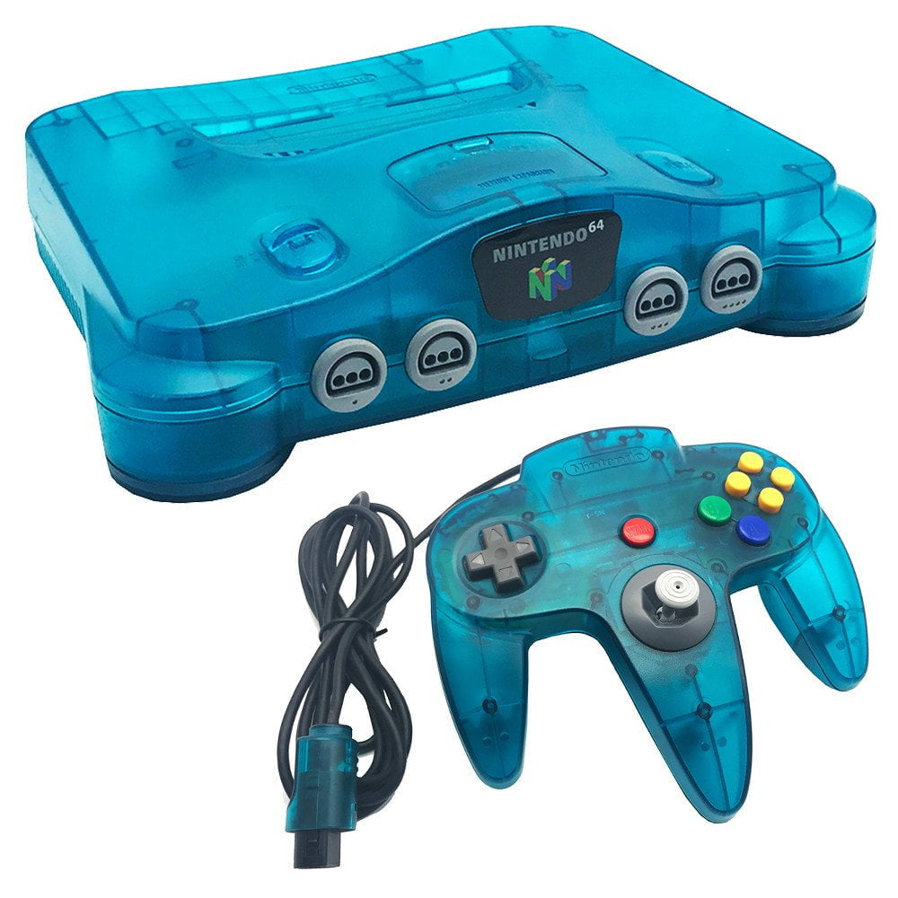 Original Nintendo 64 Console - Ice Blue Edition | Retro Gaming System for Classic N64 Games | Perfect for Collectors & Nostalgic Gamers | Living Room, Game Room & Man Cave Decor