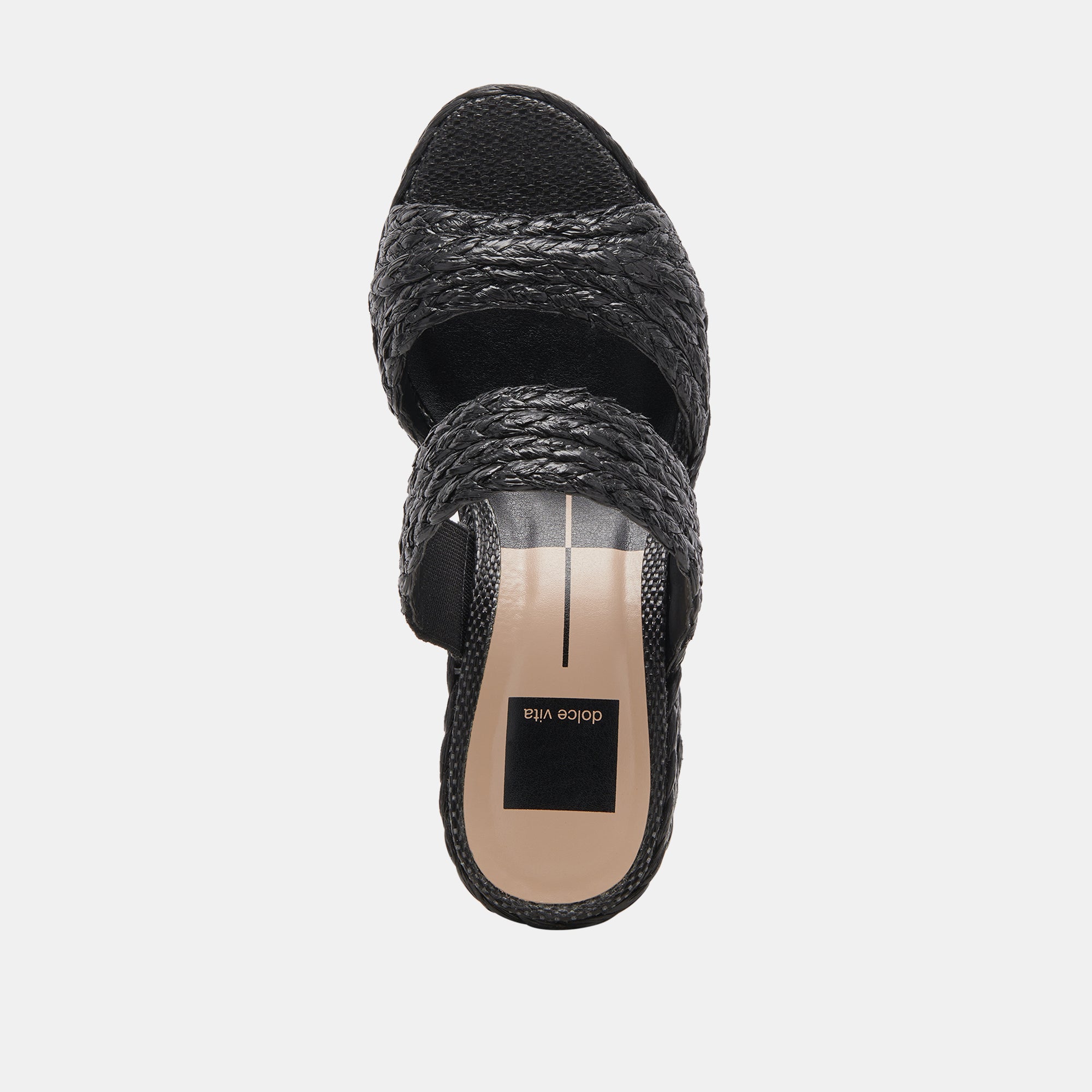 LATOYA Women's Black Raffia High Heels - Comfortable Summer Sandals for Weddings, Parties & Beach Vacations