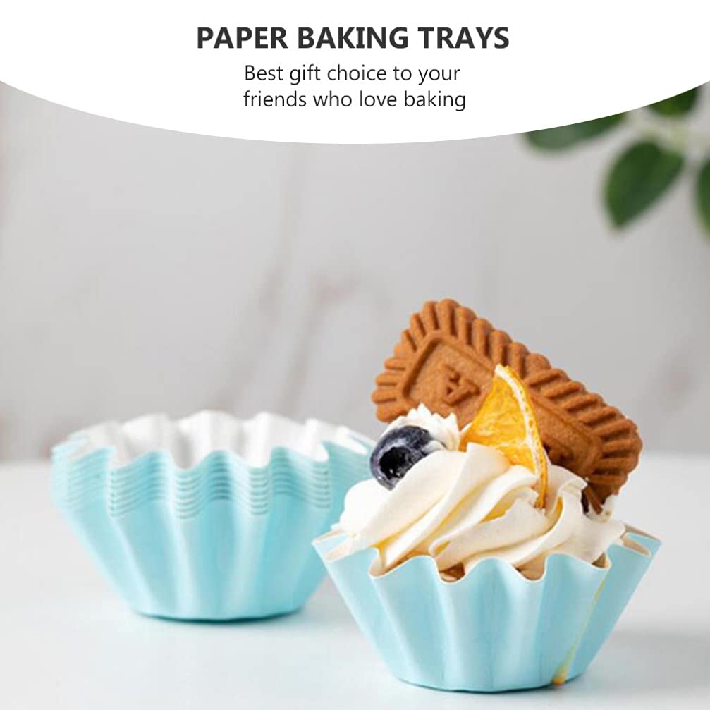 Hemoton 50pcs Christmas Cupcake Baking Cups - Disposable Muffin Liners, Mini Wedding Cake Cups, Baby Shower & Flower Cake Covers | Perfect for Holiday Baking, Party Decorations & Dessert Displays