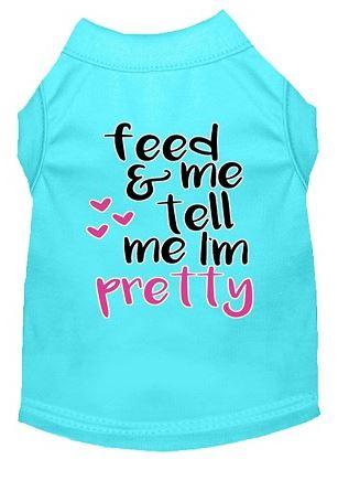 Feed Me and Tell Me I Am Pretty Shirt - Funny Sarcastic Graphic Tee for Women - Perfect for Casual Wear, Girls Night Out & Gift Giving