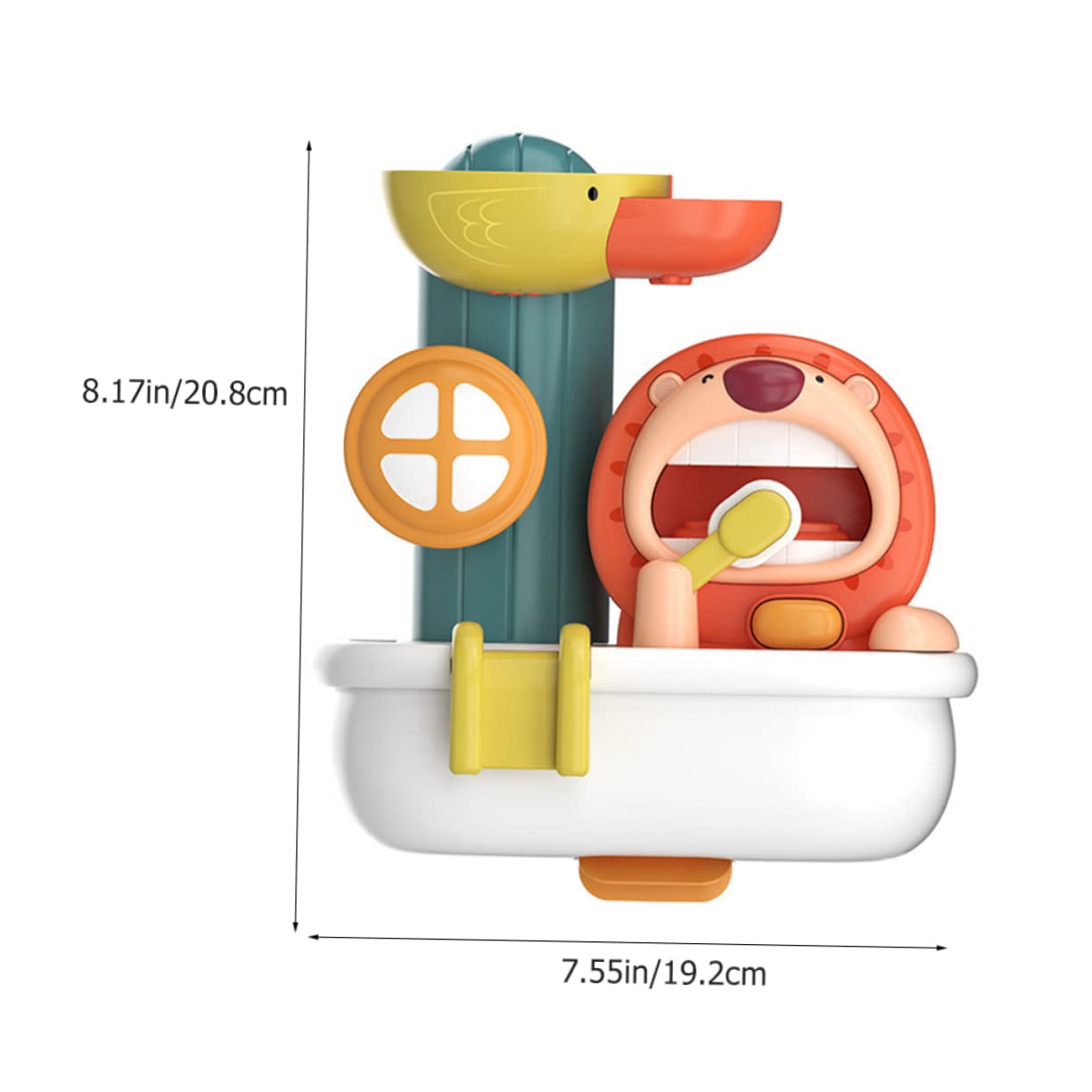 VICASKY 2 Sets Wind Up Walking Bath Toys - Cute Lion Floating Bathtub Toys for Kids, Safe Plastic Water Play Fun for Toddlers & Babies - Perfect for Bathtime, Pool Parties & Sensory Play