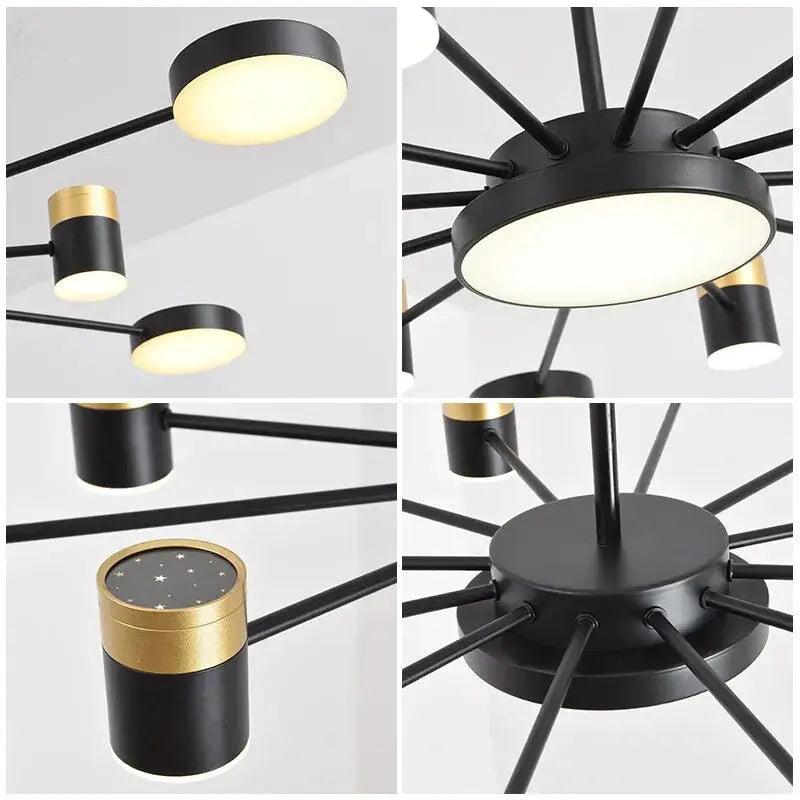 Modern Crystal Chandelier with 9/13 Lights - Elegant Dining Room & Living Room Ceiling Light Fixture for Home Decor