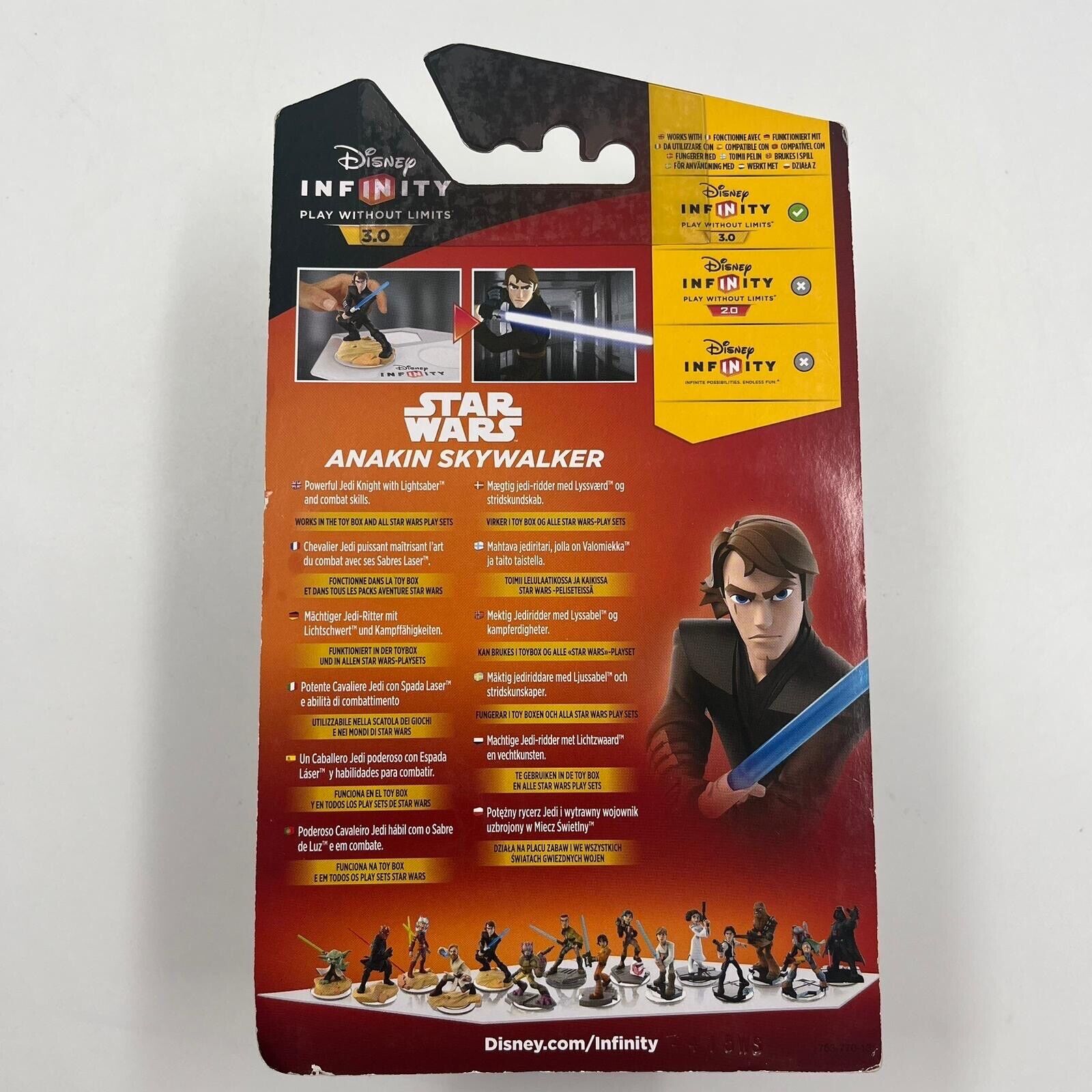 Disney Infinity 3.0 Anakin Skywalker Light FX Action Figure - Star Wars Collectible Toy for Kids & Adults - Perfect for Display, Play & Gift Giving