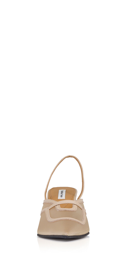 Gib Slingback Heels for Women - Comfortable Beige Sandals with Adjustable Strap | Perfect for Summer, Weddings & Office Wear