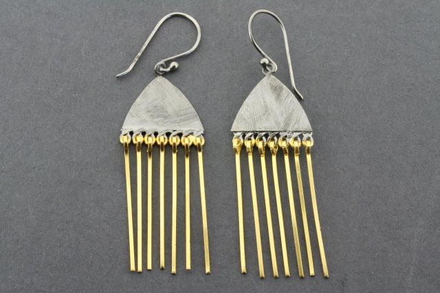 Elegant Gold Plated & Oxidized Medusoz Earrings - Perfect for Parties, Weddings, and Everyday Wear