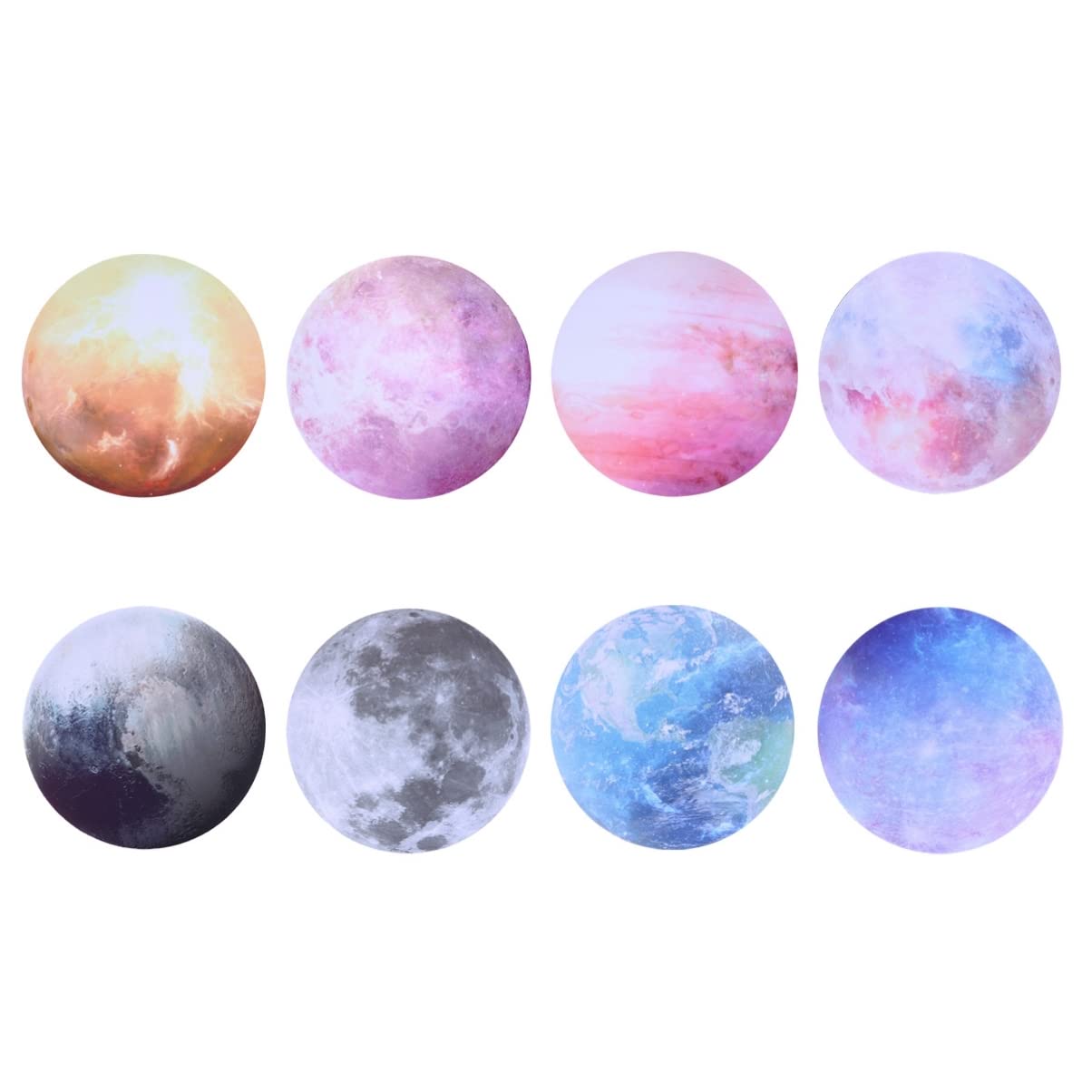 SOLUSTRE Custom Round Mouse Pad - Anti-Slip Desk Mat for PC, Laptop & Home Office | Pluto-Themed Computer Accessory for Gaming & Work (9.8 Inch)