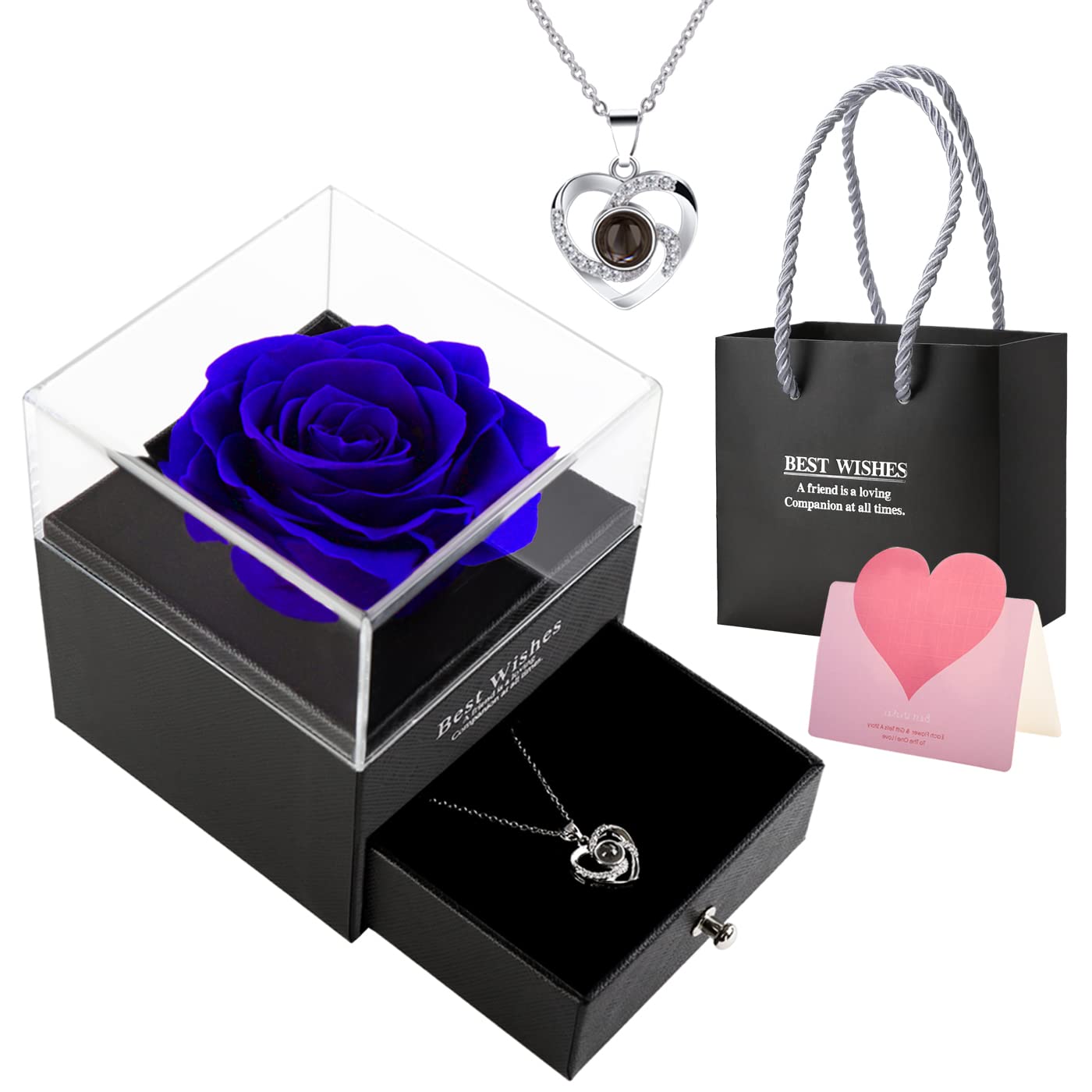 Eternal Real Rose Flower - Preserved Fresh Roses for Christmas, Birthday, Valentine's Day Gifts for Her, Wife, Mom & Women | Home Decor, Wedding Centerpiece, Romantic Gift Idea