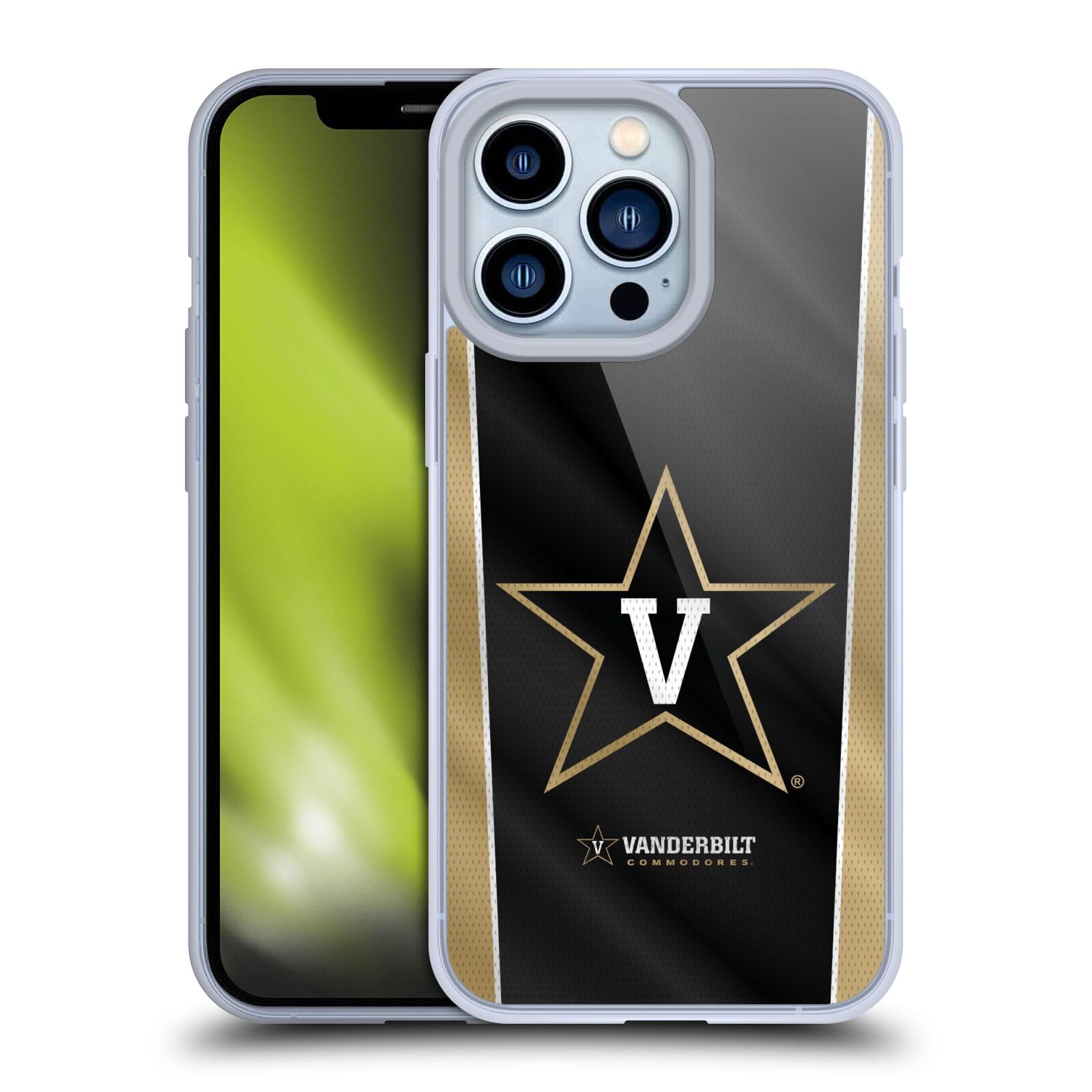 Official Vanderbilt University Vandy Banner Soft Gel Phone Case - Compatible with Apple iPhone 13 Pro | Durable Protection & Stylish Design for School Spirit, Campus Life & Game Day