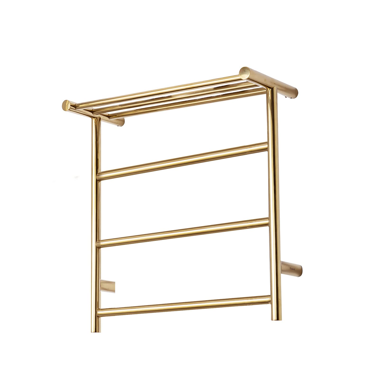 6-Bar Wall Mounted Electric Towel Warmer - Heated Towel Rack for Bathroom - Gold Bathroom Heater for Spa, Hotel & Home Use - Fast Drying & Hygienic Solution