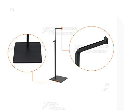 Adjustable Metal Handbag Rack - Tabletop Purse Display Stand with Single Hook for Handbags, Purses & Accessories (Black) - Perfect for Retail Stores, Boutiques & Home Organization