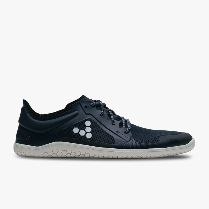 Vivobarefoot Men's Primus Lite III Barefoot Shoes - Navy Blue | Lightweight & Breathable for Running, Gym & Outdoor Activities
