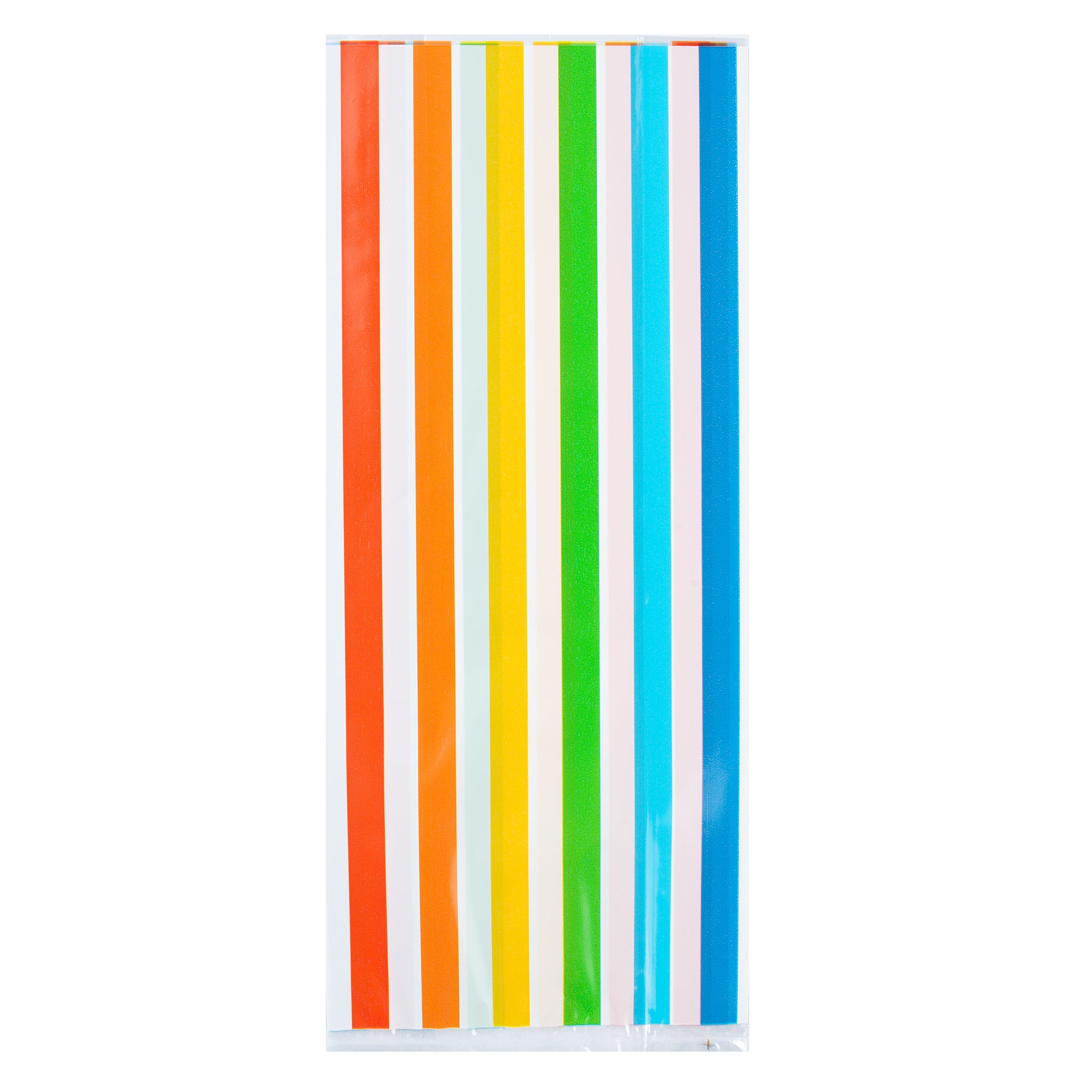 Rainbow Plastic Candy Bags - Gusseted 4 x 2 x 9.5 Inches - 4000 Count Bulk Box for Parties, Baking & Retail Packaging
