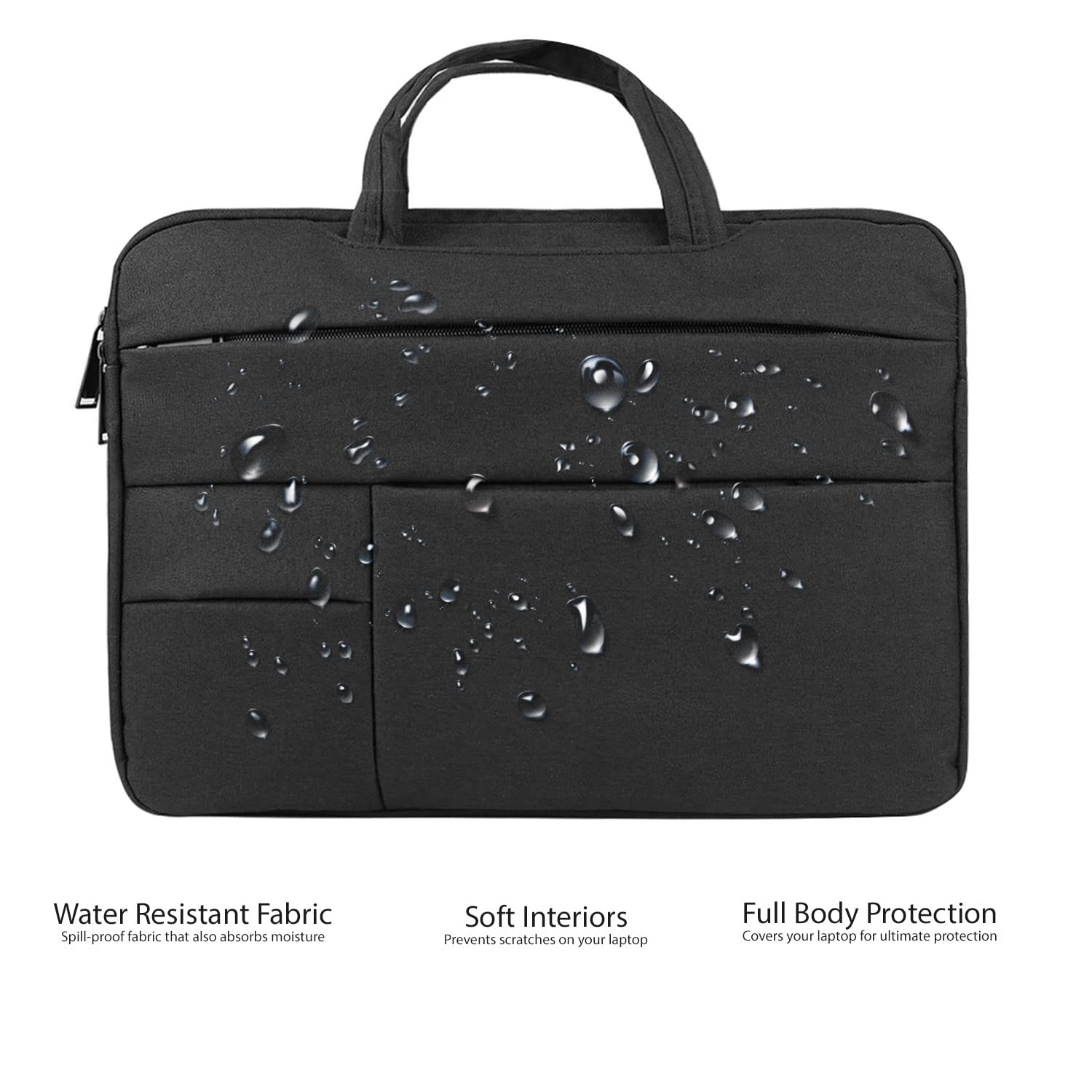 Durable 15.6 Inch Scratch-Resistant Laptop Sleeve for Dell G15, Surface Laptop 4 & MacBook Pro - Waterproof Travel Case for Business, School & Outdoor Use