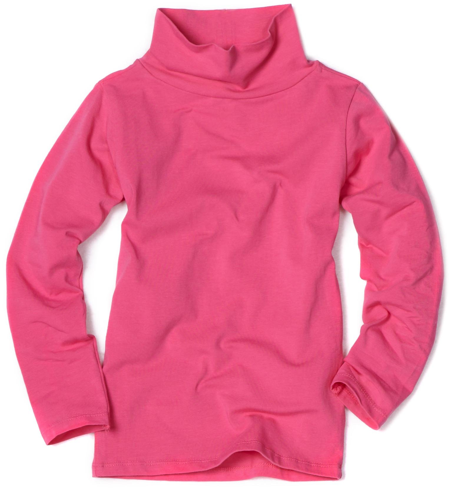 Country Kids Little Girls' Turtle Neck Top - Soft Cotton Long Sleeve Shirt for Toddler & Baby Girls - Perfect for School, Playdates & Winter Outfits