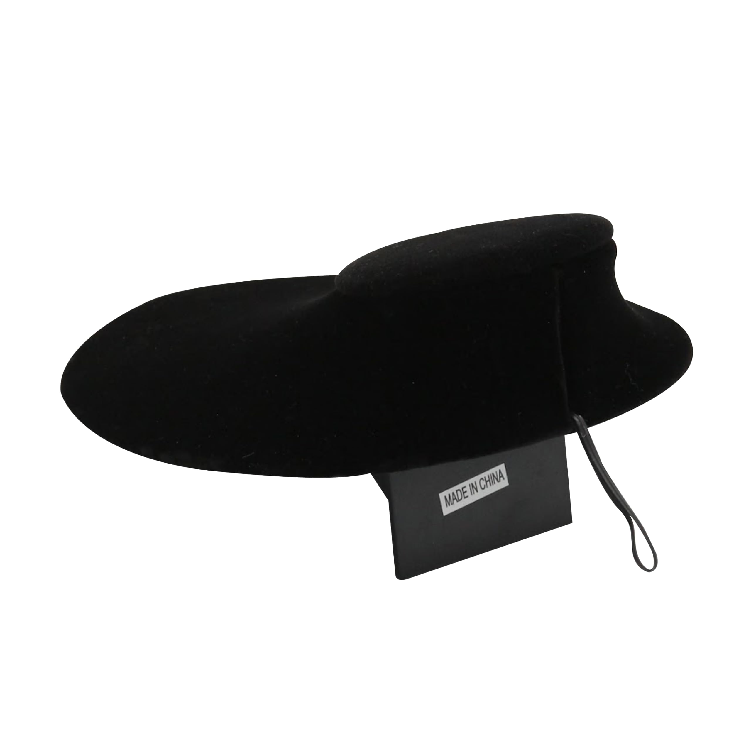 SSWBasics Black Velvet Necklace Bust Stand - Pack of 10 Professional Jewelry Display Stands for Necklaces - Soft Velvet Necklace Holder for Retail Stores, Jewelry Shops & Home Organization - Perfect for Boutique Displays, Gift Wrapping & Jewelry Photography