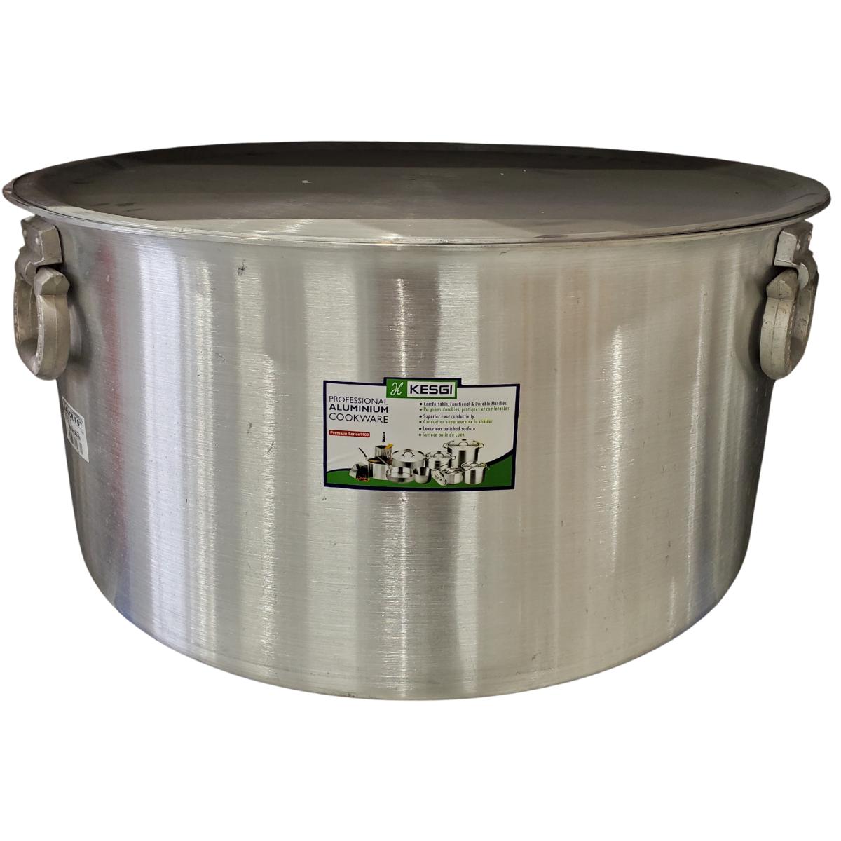 35x15 Inch 220L Heavy Duty Commercial Sauce Pot with Lid - Perfect for Restaurants, Catering & Large Batch Cooking