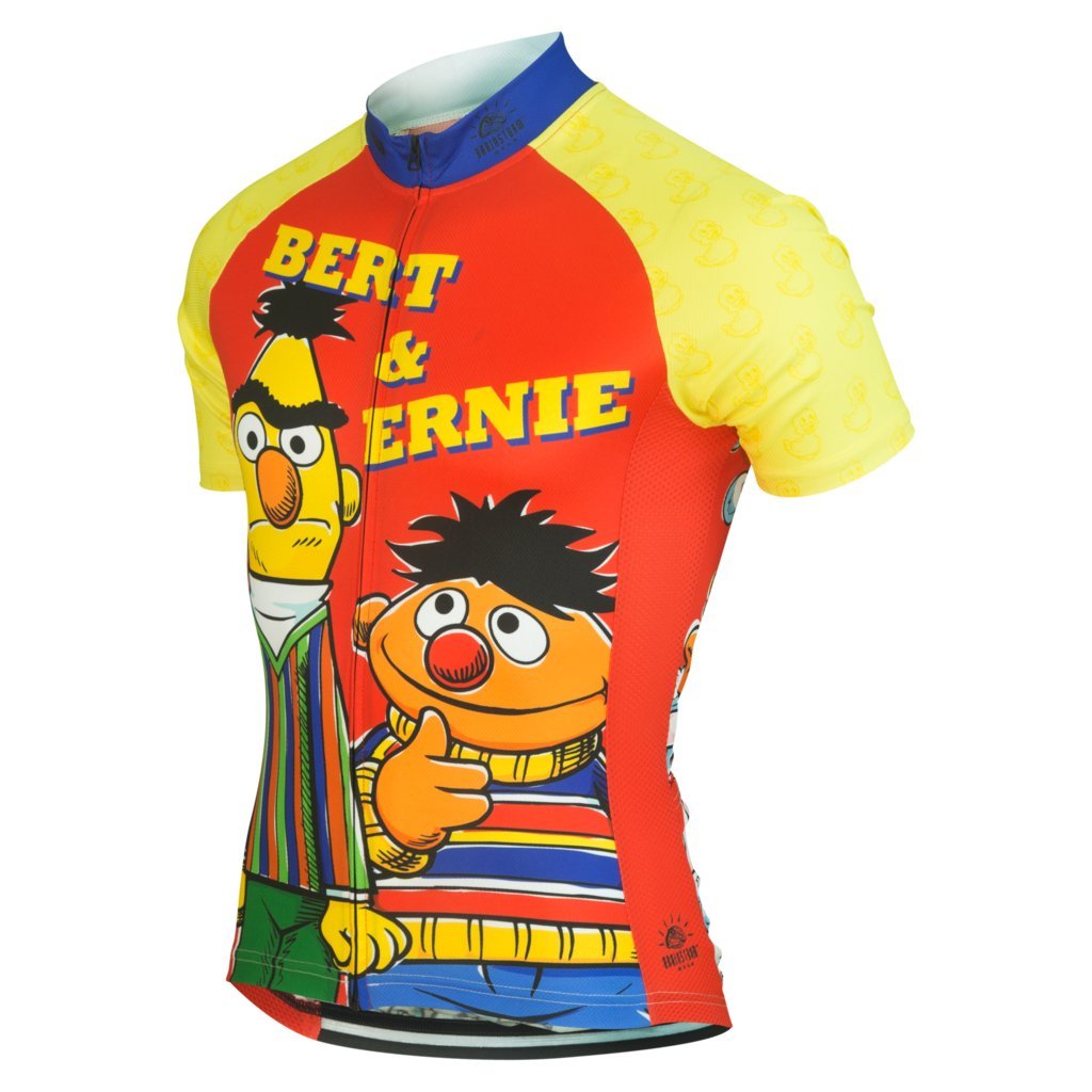 **Sesame Street Women's Bert & Ernie Cycling Jersey – Fun & Comfortable Bike Shirt for Casual Rides & Costume Parties**