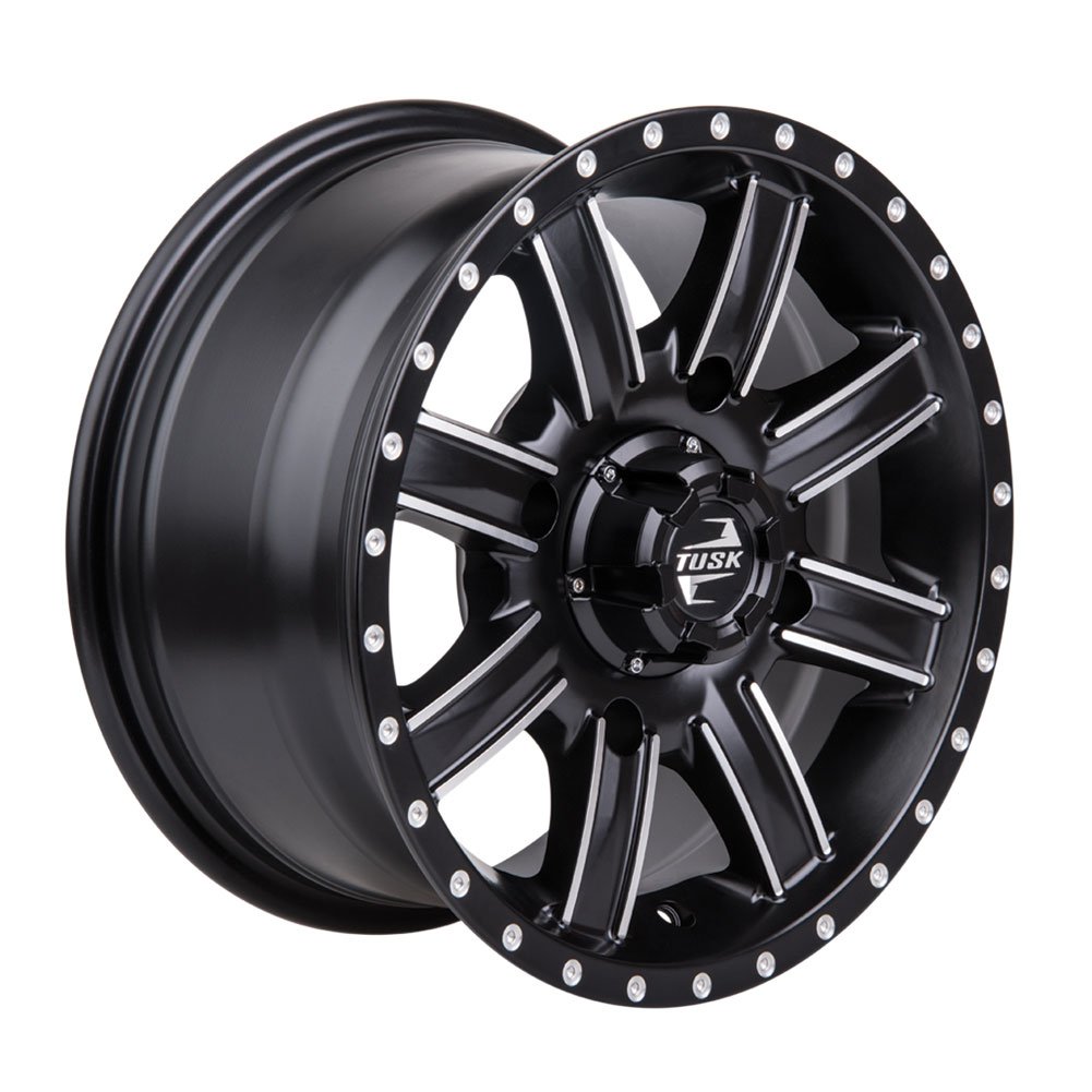 4/110 Tusk Cascade Wheel 12x7 5+2 Black for Tracker 500S 2020-2022 - Off-Road Adventure
