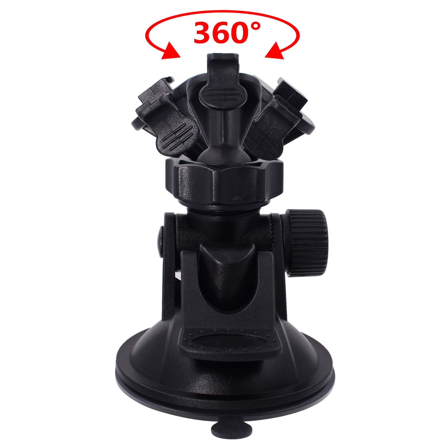 iSaddle CH02A YI Dash Camera Mount Holder - Universal Car DVR Windshield & Dashboard Suction Mount for HD Video Recording - Perfect for Road Trips, Uber/Lyft Drivers & Fleet Vehicles