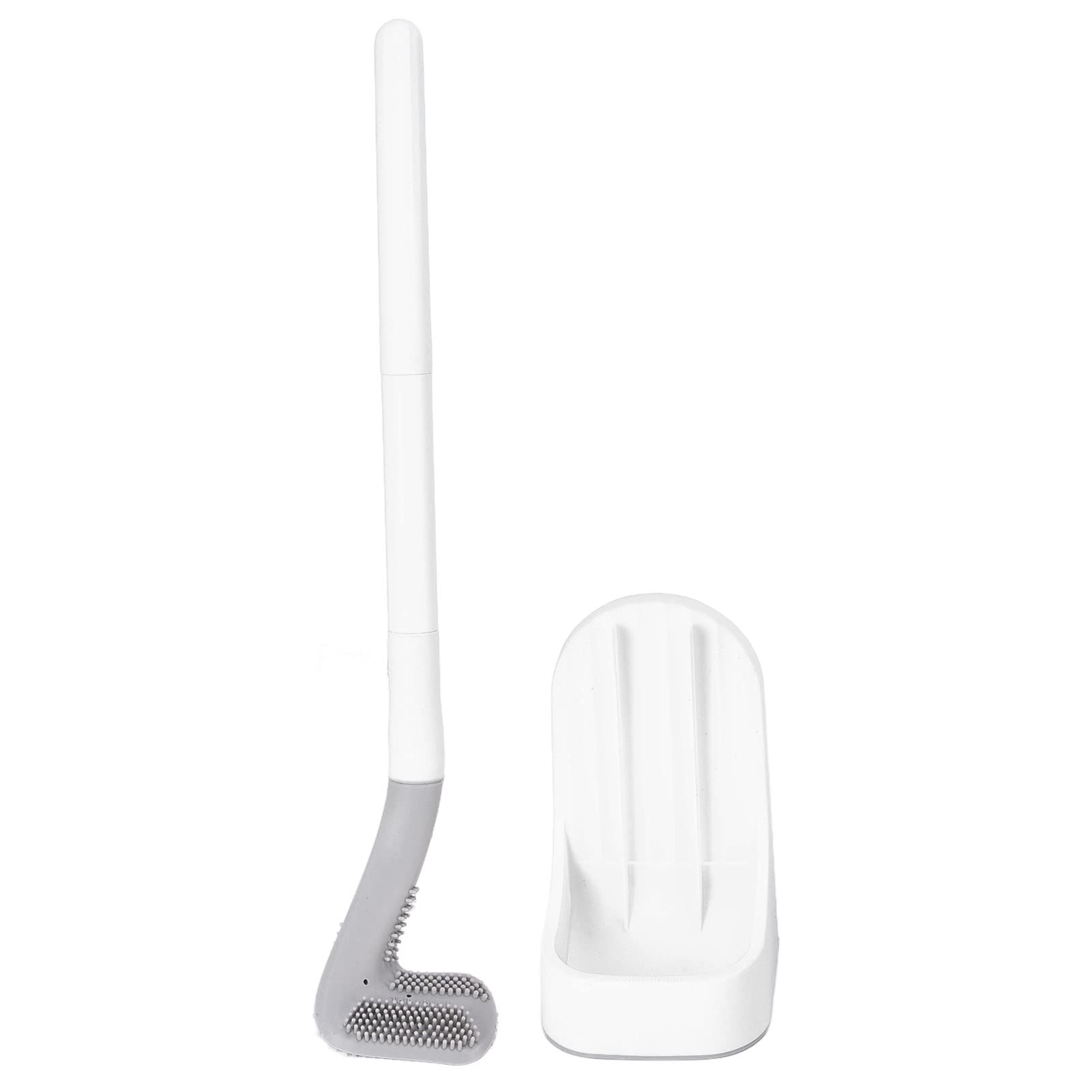 Golf Toilet Bowl Brush with Detachable Long Handle - No Dead Corner Cleaning, Wall-Mounted & Floor-Standing Dual Use for Bathroom & Hotel (White) - Perfect for Deep Cleaning Hard-to-Reach Areas
