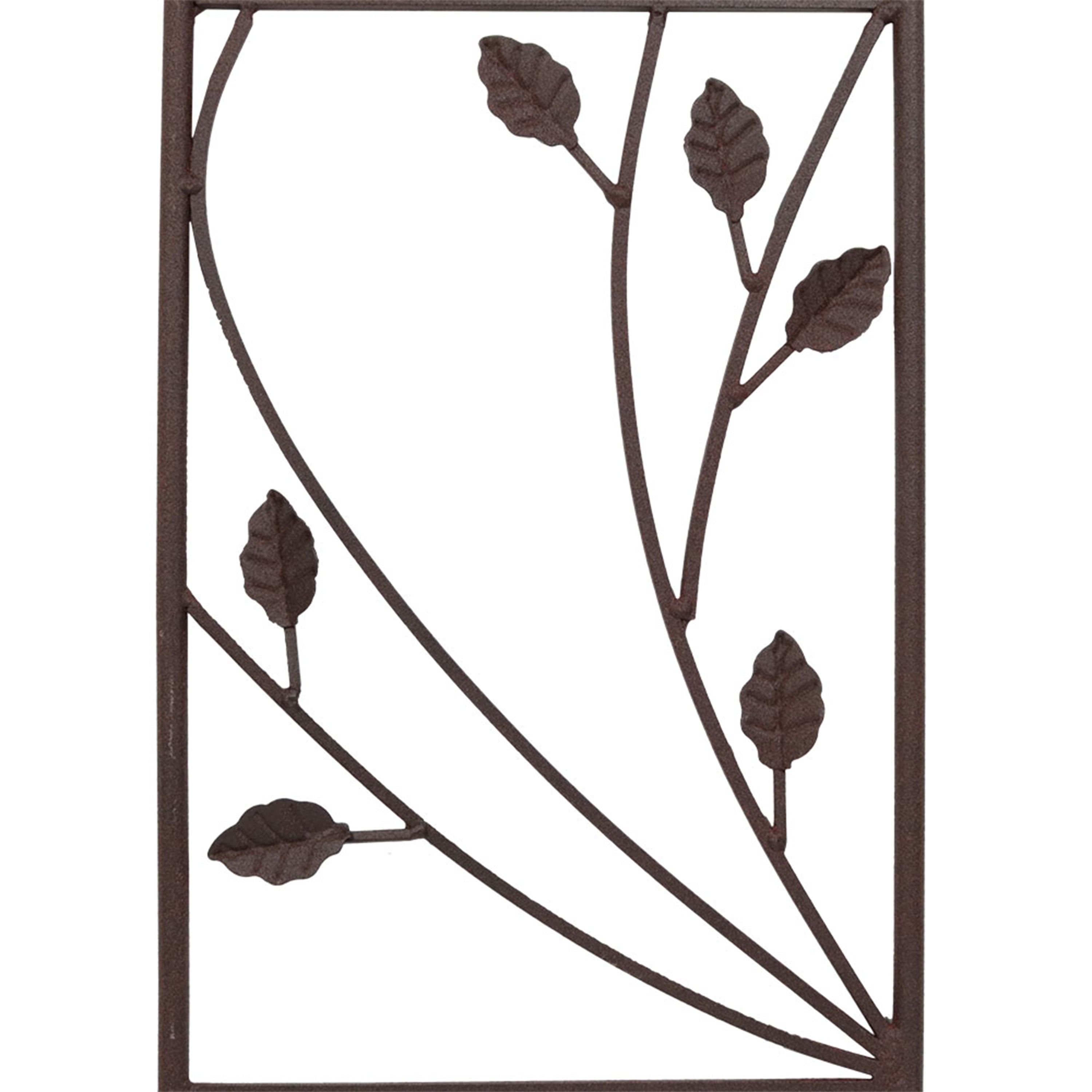 Rustic 32-Inch Sunnydaze Garden Trellis Set of 2 - Decorative Metal Plant Support for Climbing Flowers, Vines & Outdoor Decor - Perfect for Patio, Yard & Vertical Gardening