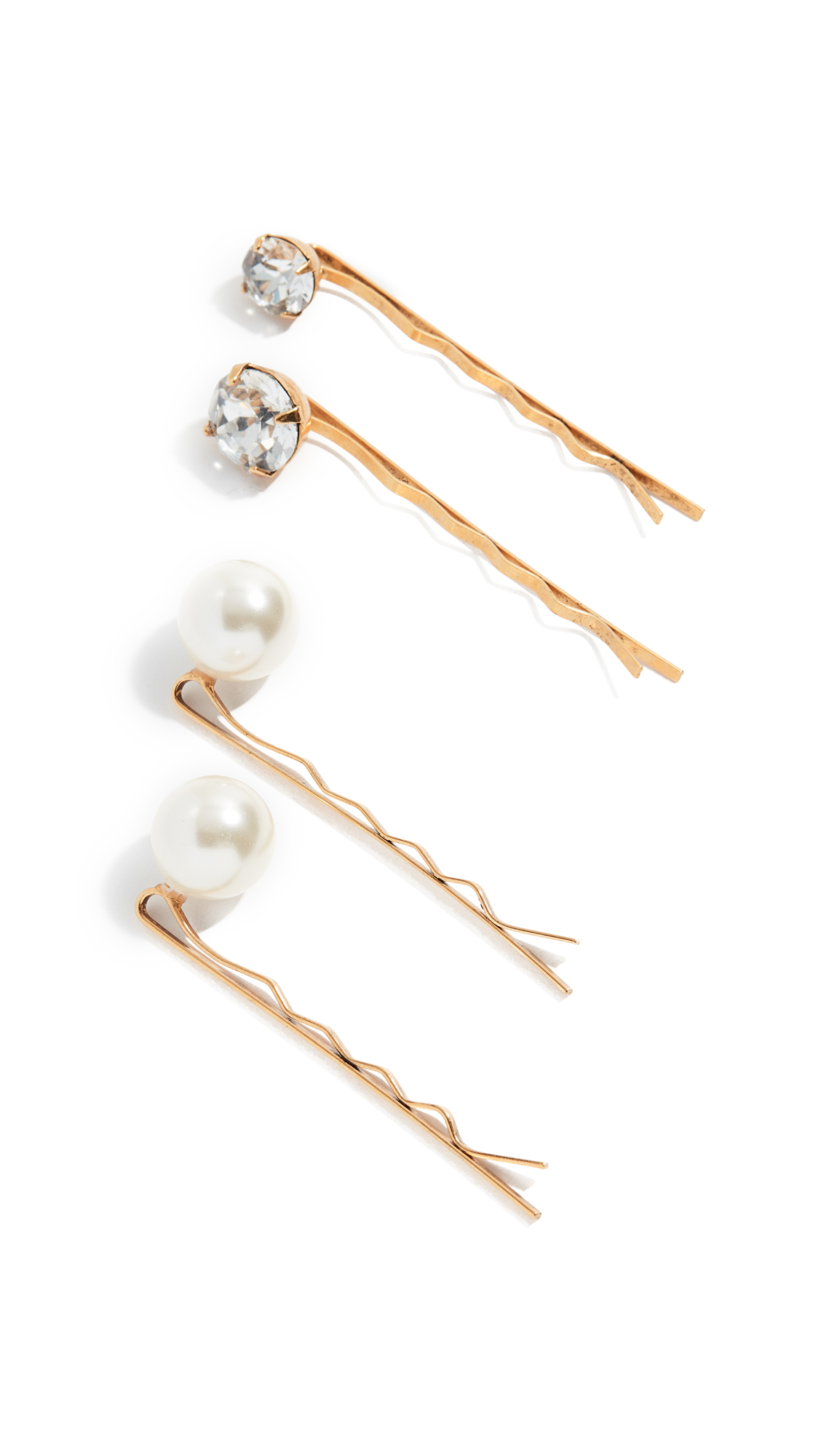 Jennifer Behr Women's Gigi Bobby Pins Set of 4 - Elegant Hair Accessories for Weddings, Parties & Everyday Styling