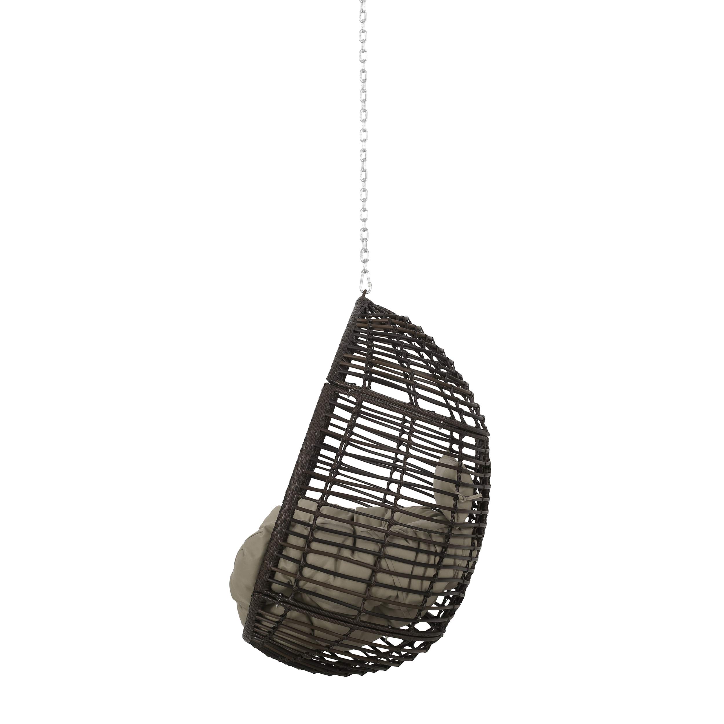 Christopher Knight Home 313487 Outdoor Hammock Swing - Multi-Brown & Khaki Color for Patio, Garden, or Backyard Relaxation