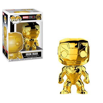 Marvel Studios Funko Pop! Bundle - 10 Gold Chrome Iron Man & Loki Collectible Figures - Perfect for Marvel Fans, Gifts & Display