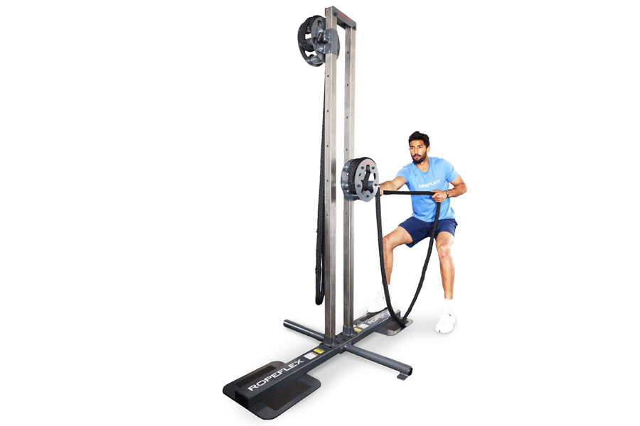 Ropeflex RX1500 Upright Rope Trainer - Professional Home Gym Equipment for Full Body Workout | Perfect for Cardio, Strength Training & CrossFit | Summer Sale with Extra 6% Off