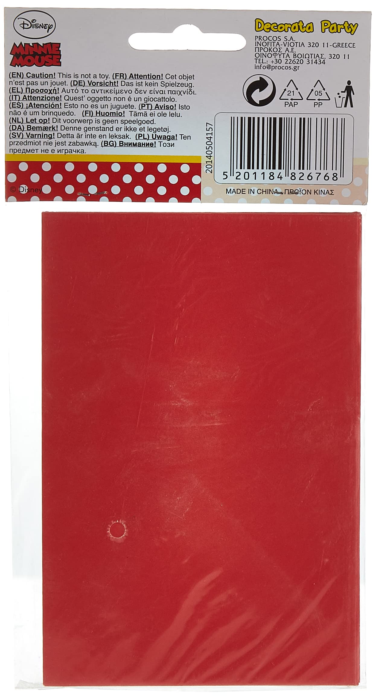 Minnie Mouse Cafe Themed Die-Cut Invitation Cards with Envelopes (6-Pack) - Cute Disney Party Supplies for Birthday, Baby Shower & Themed Events