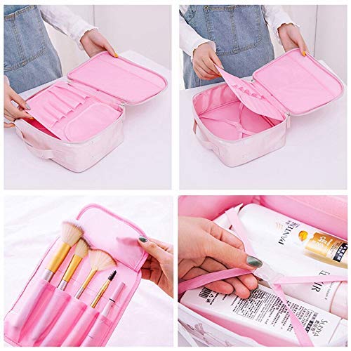 Travel Toiletry Bag for Women & Men - Cosmetic Organizer for Makeup Brushes | Style B