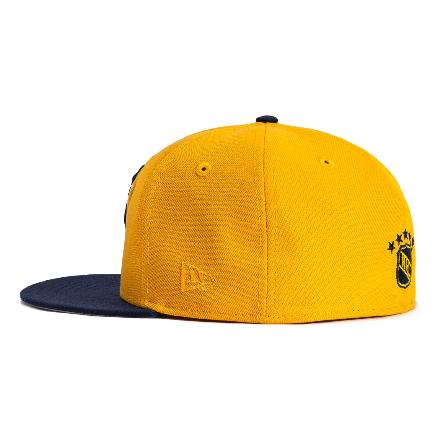 New Era 59Fifty Nashville Predators Snapback Hat - Gold & Light Navy NHL Hockey Cap for Men & Women - Perfect for Games, Tailgating & Fan Gear Collection
