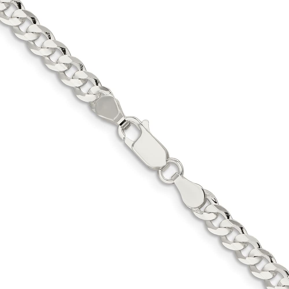 IceCarats 925 Sterling Silver 4.5mm Concave Curb Link Chain Necklace for Women - Dainty Layering Jewelry, Everyday Wear & Gift Giving