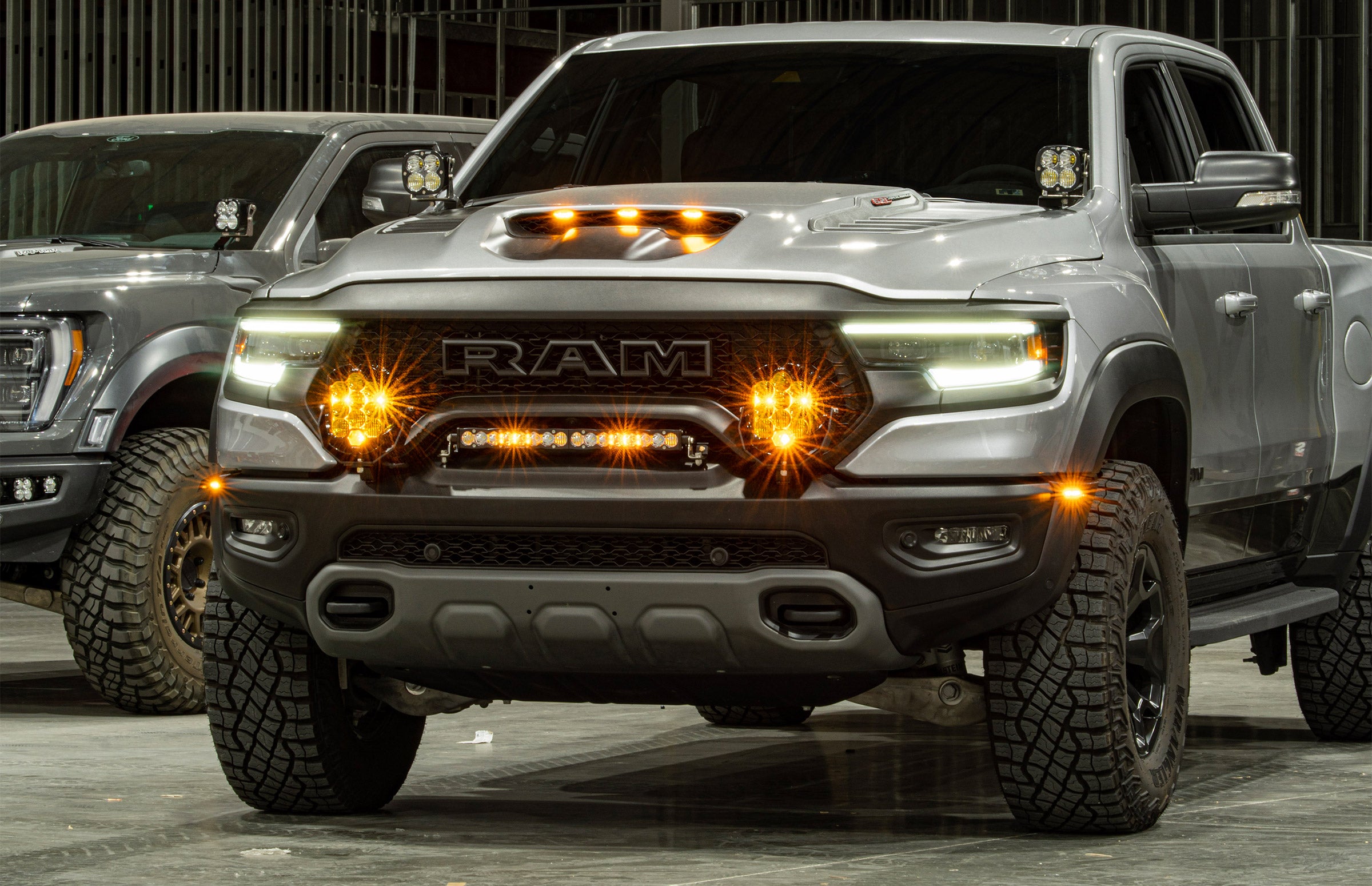 2021-2024 Ram TRX 1500 Baja Designs LP9 Pro LED Bumper Light Kit - Off-Road Lighting for Night Driving & Adventure