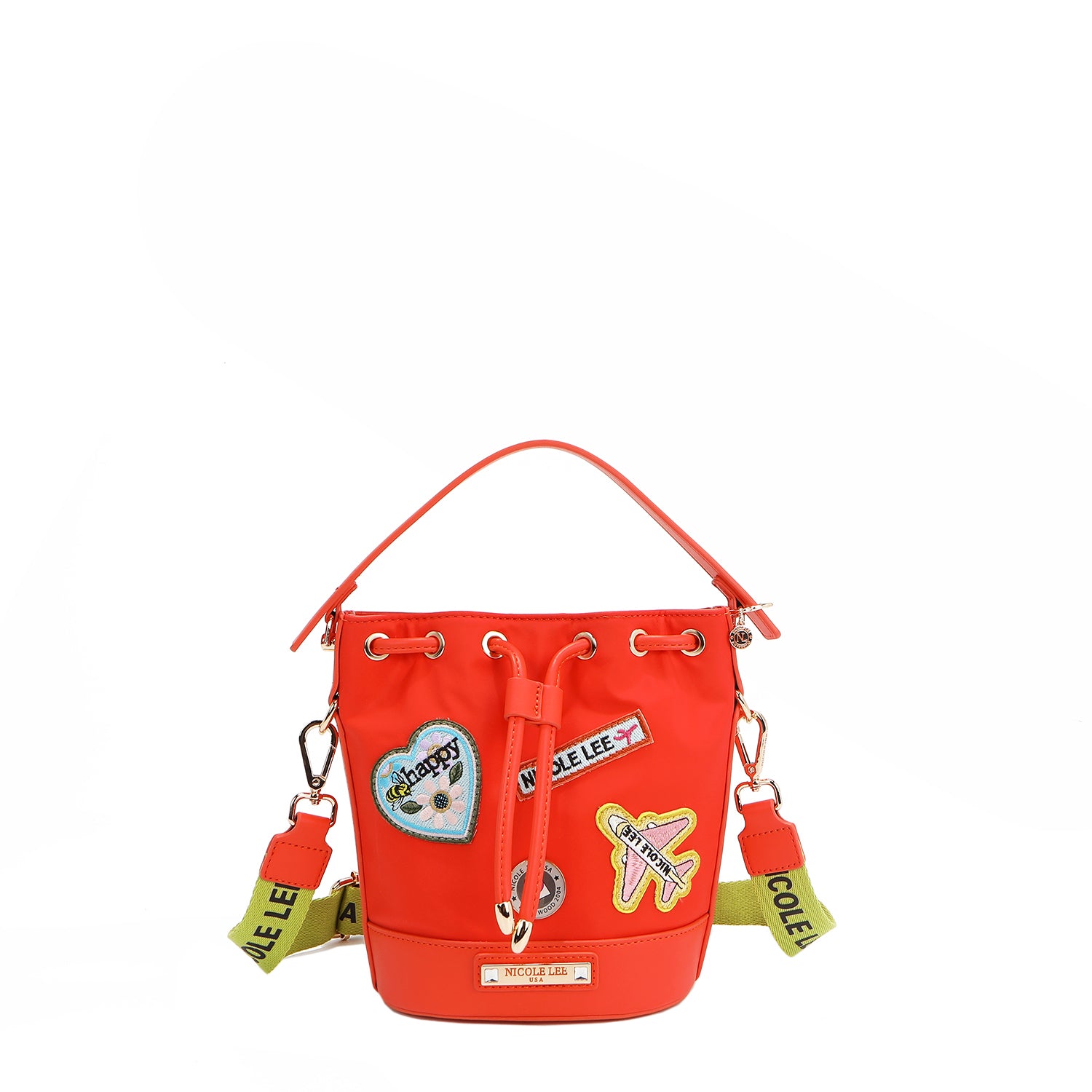 Stylish COLOR PATCH BUCKET BAG for Women - Fashionable Crossbody Shoulder Handbag - Perfect for Work, Travel & Daily Use