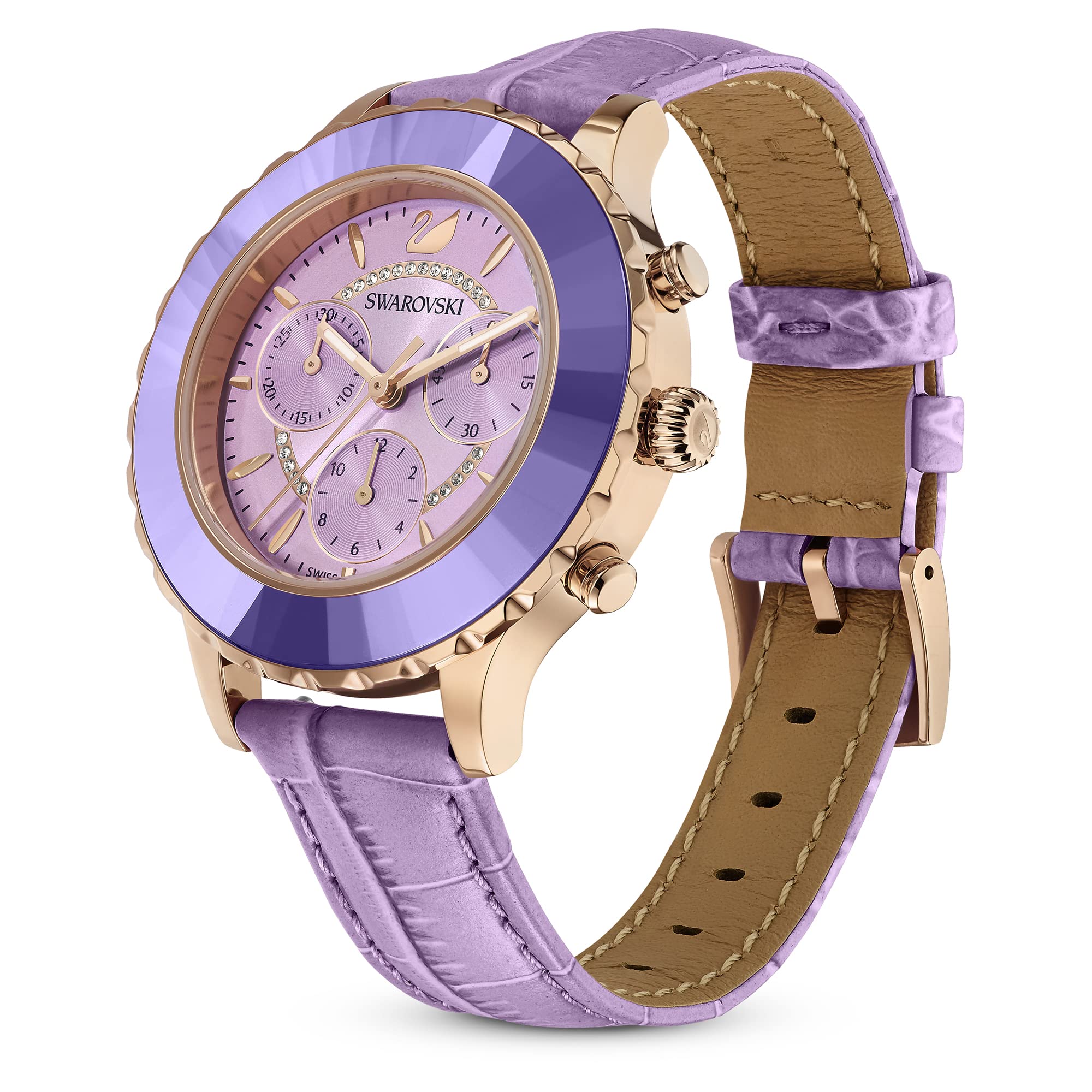 Swarovski Octea Lux Crystal Watch for Women - Elegant Luxury Timepiece with Genuine Swarovski Crystals - Perfect for Formal Events, Weddings & Special Occasions