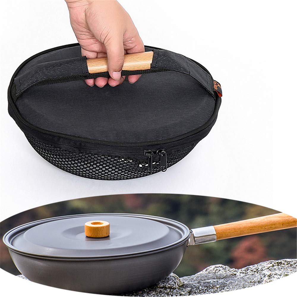 Portable Outdoor Picnic Wok with Storage Bag - Chinese Style Removable Cooking Pot for Camping, Hiking, Backpacking & Picnic Activities - Perfect for Outdoor Cooking Adventures