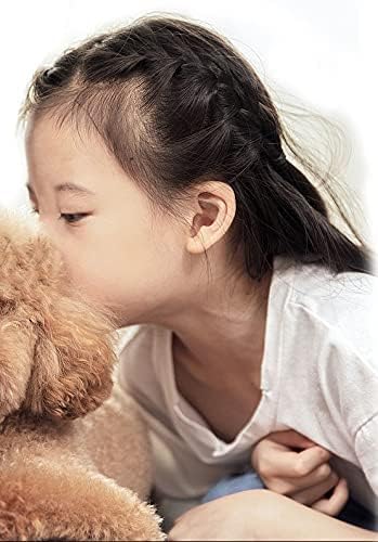 BEBEEPOO 500pcs Black Elastic Hair Bands for Kids - Soft Mini Rubber Hair Ties for Braids, Ponytails & Hairstyling (Includes Storage Box) - Perfect for School, Sports & Daily Hair Accessories