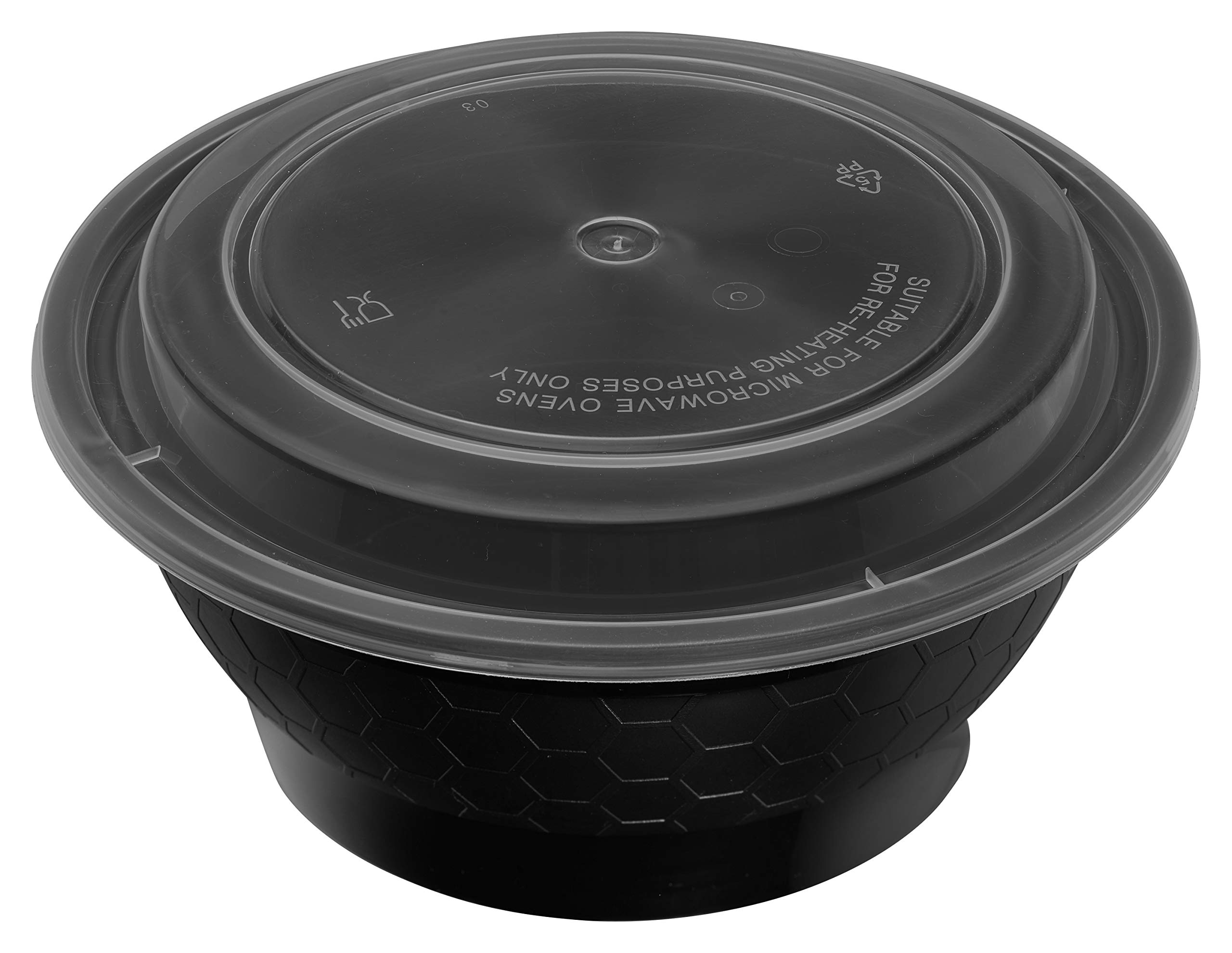 EcoQuality 600 Pack 40 oz Round Meal Prep Containers with Lids - BPA Free, Microwave & Dishwasher Safe Food Storage Bowls for Meal Prepping, Bento Box, Stir Fry, Lunch Box | Perfect for Office Lunch, Picnics, Leftovers & Food Delivery Services