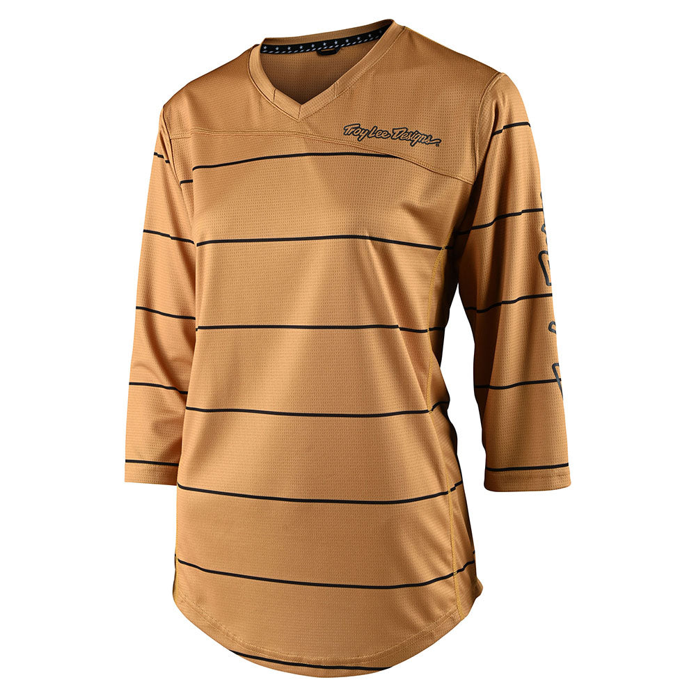 Women's Mischief Jersey Pinstripe Honey - Stylish Baseball Shirt for Casual Wear & Sports Events - Perfect for Game Day, Outfits & Street Fashion