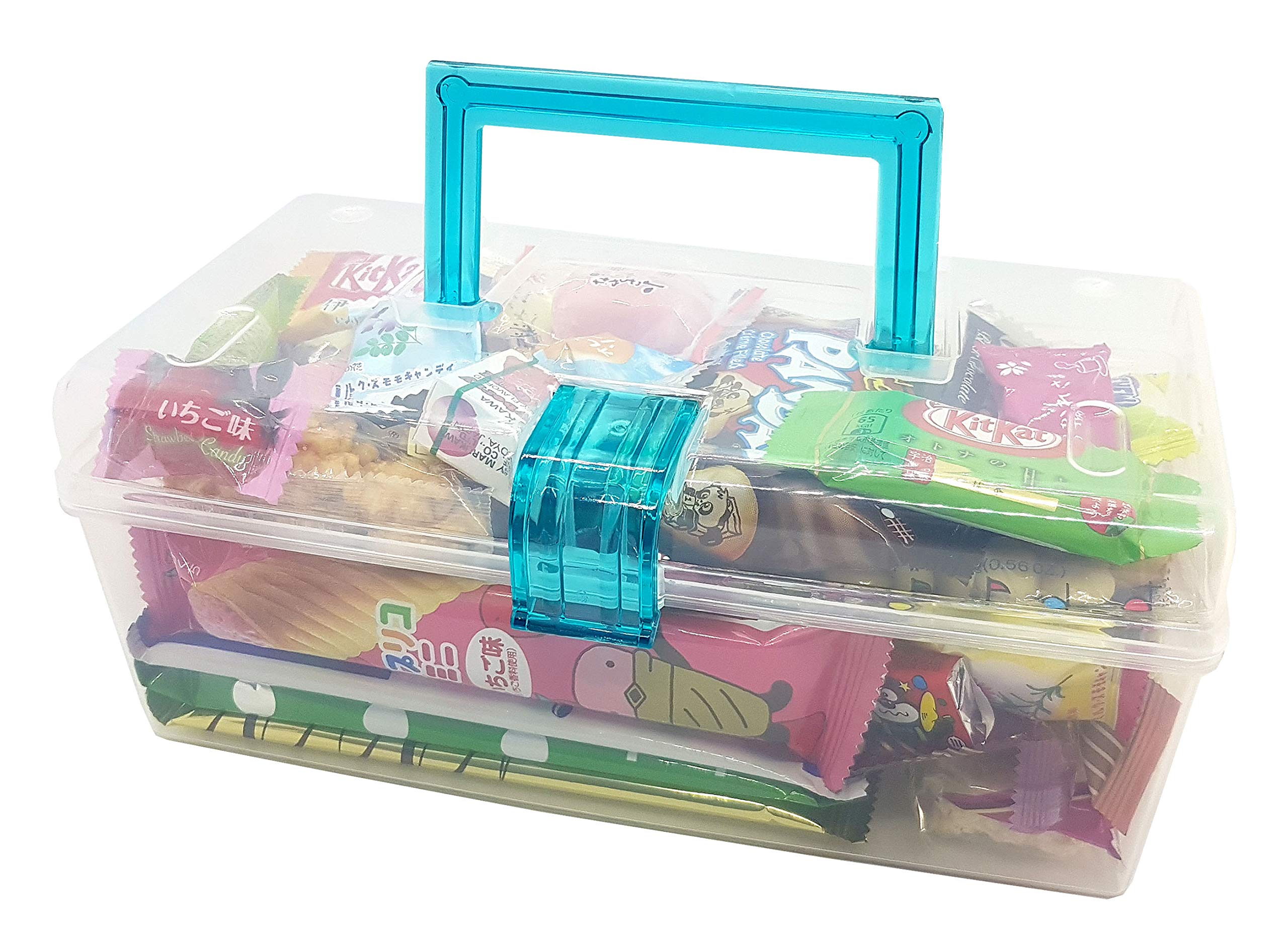 Japanese Dagashi Snacks Assorted Gift Box - 40-Piece Variety Pack in Reusable Tote Box | Perfect for Parties, Gifts & Anime Lovers