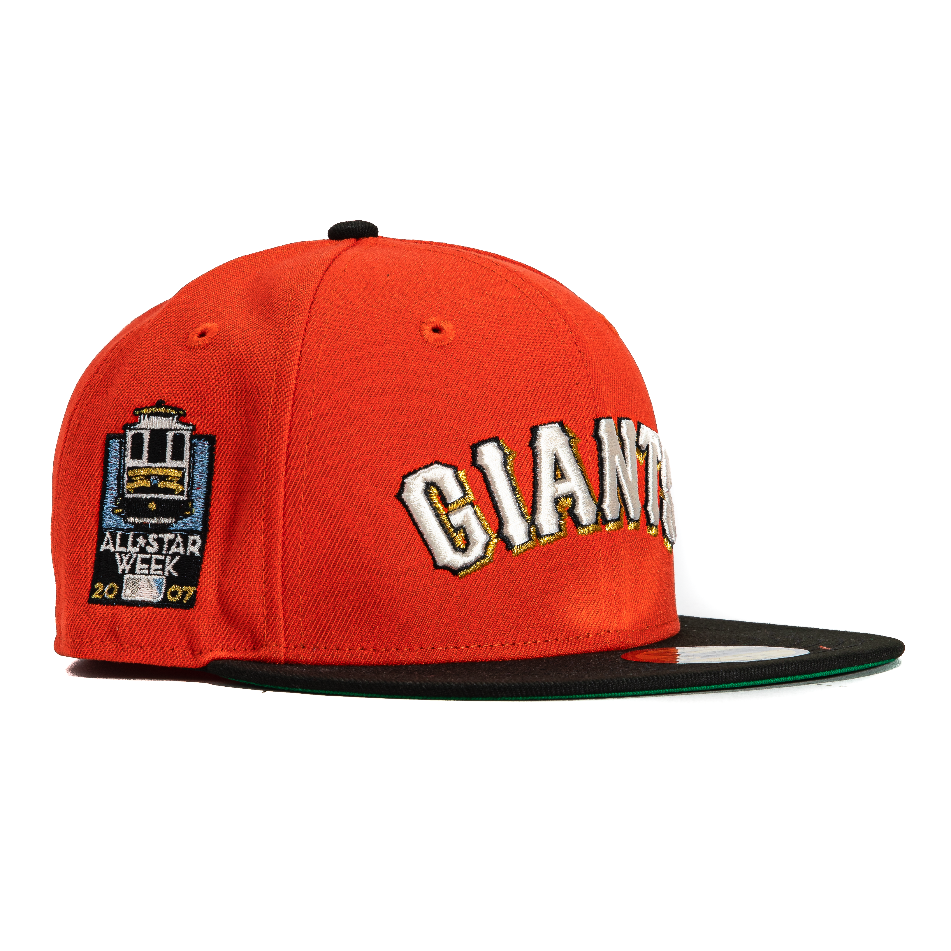 New Era 59Fifty San Francisco Giants 2007 All Star Week Patch Snapback Hat - Orange & Black - Official MLB Baseball Cap for Fans & Collectors - Perfect for Games, Events & Streetwear Fashion