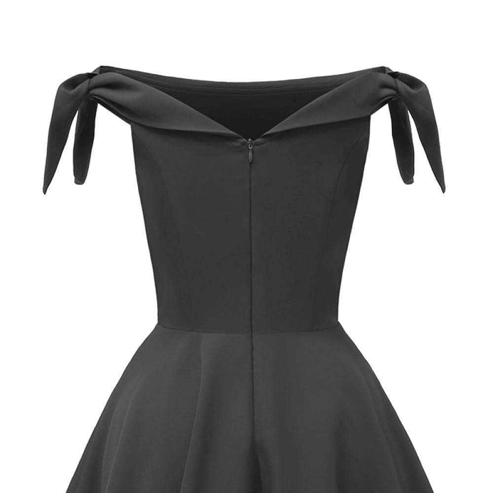 YLDCN Women's Off Shoulder Tie Sleeve Glamorous Sexy Dress - Perfect for Date Night, Party & Summer Vacation
