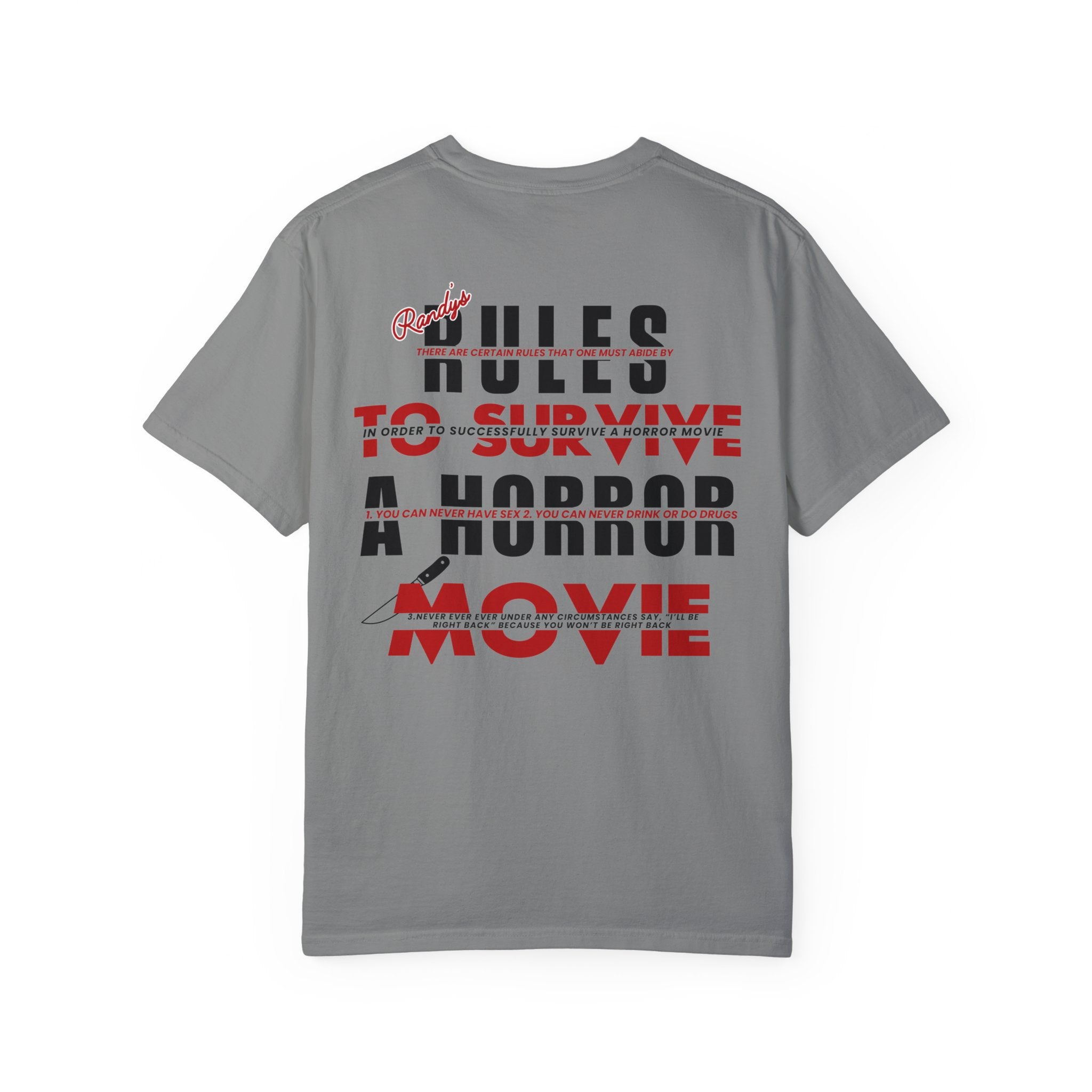 Randy's Rules T-Shirt - Funny Graphic Tee for Men & Women - Casual Cotton Shirt for Everyday Wear, Parties & Gifts