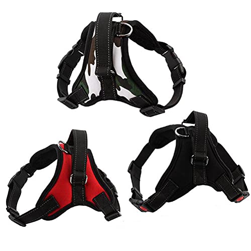 No-Pull Adjustable Reflective Nylon Dog Harness for Small, Medium & XS Dogs - Comfortable & Safe for Walking, Running & Outdoor Adventures (Blue, Medium)