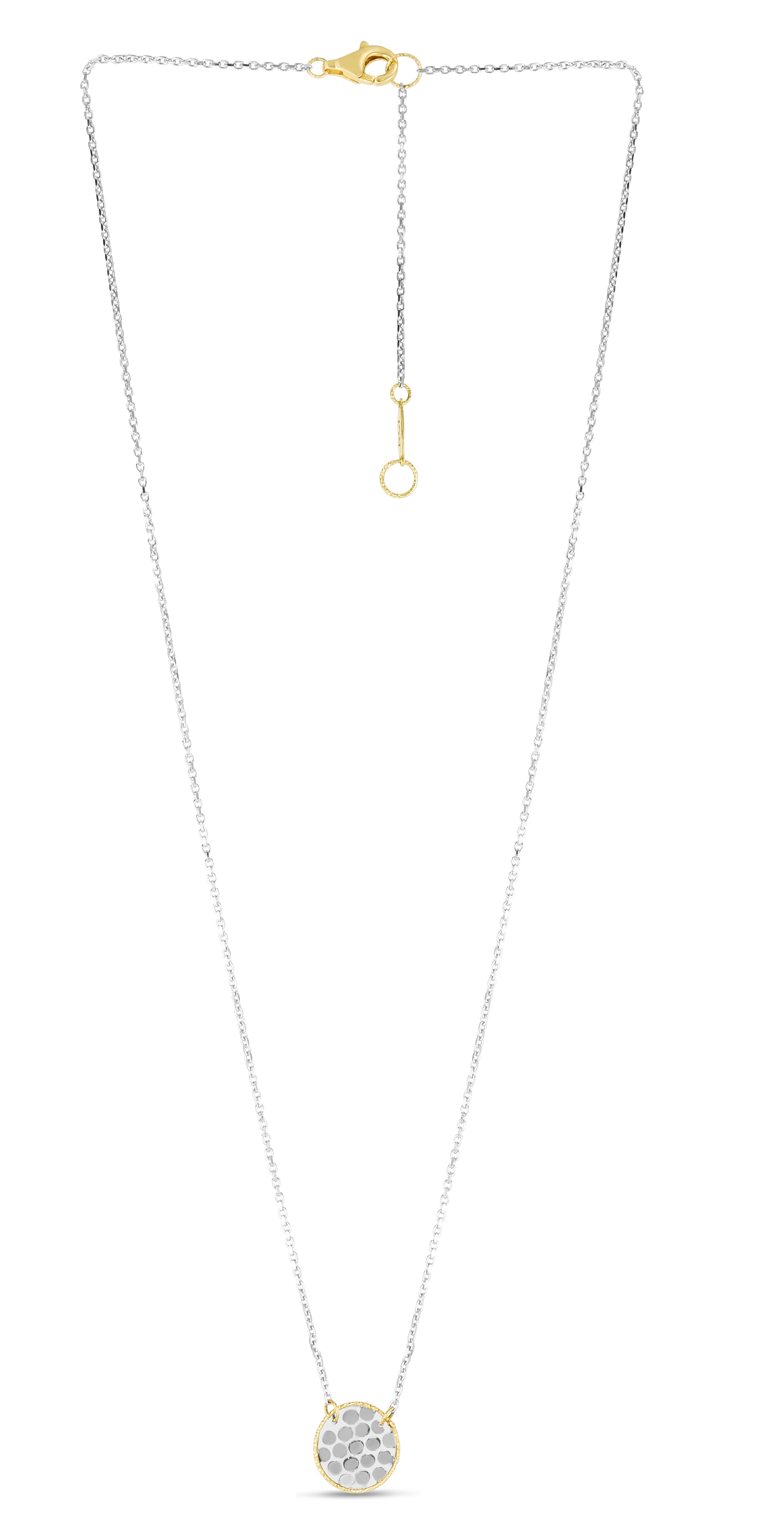 14K Gold Confetti Round Disc Necklace - Elegant Dainty Layering Jewelry for Women, Perfect for Everyday Wear, Parties & Special Occasions